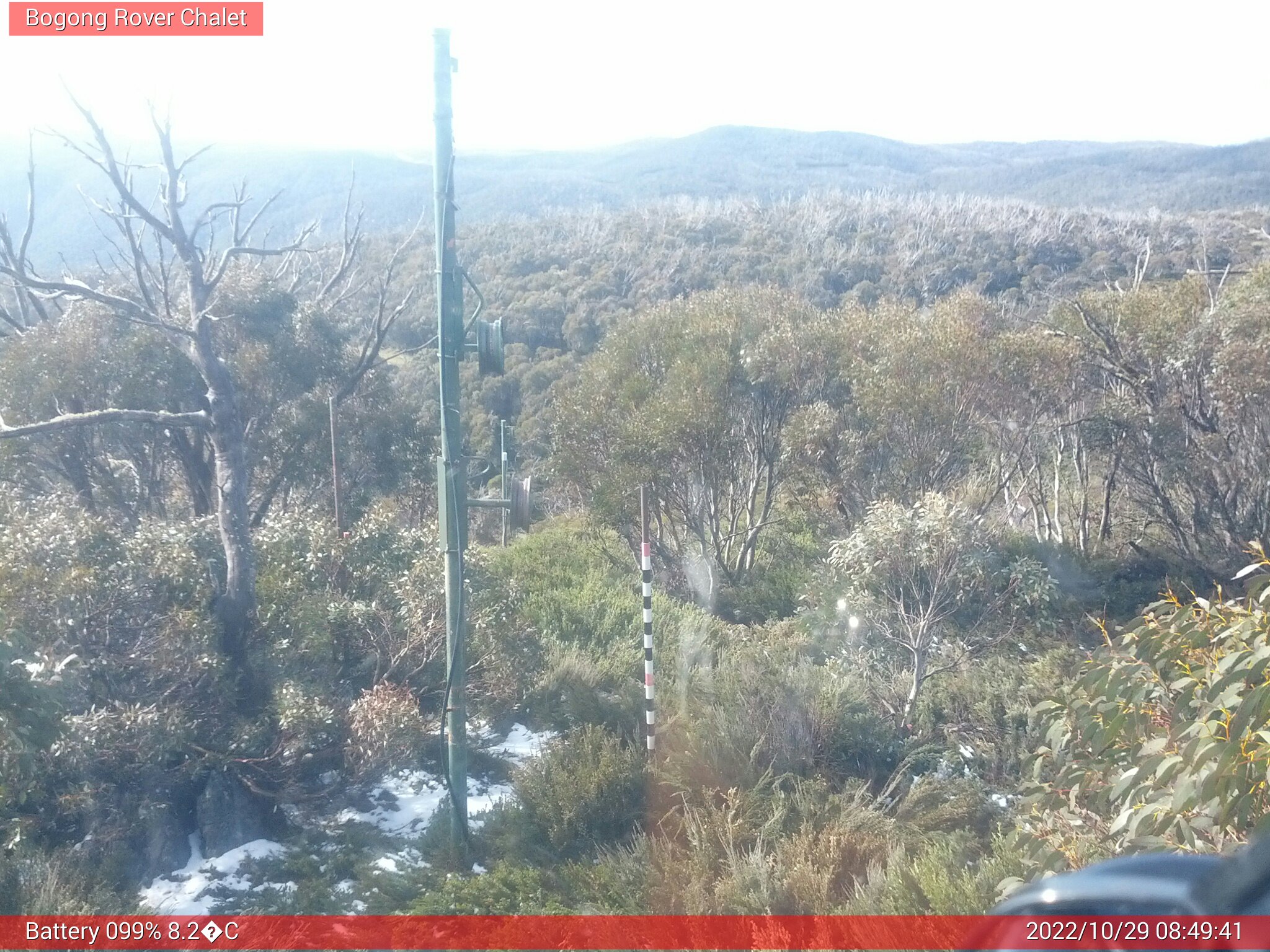 Bogong Web Cam 8:49am Saturday 29th of October 2022