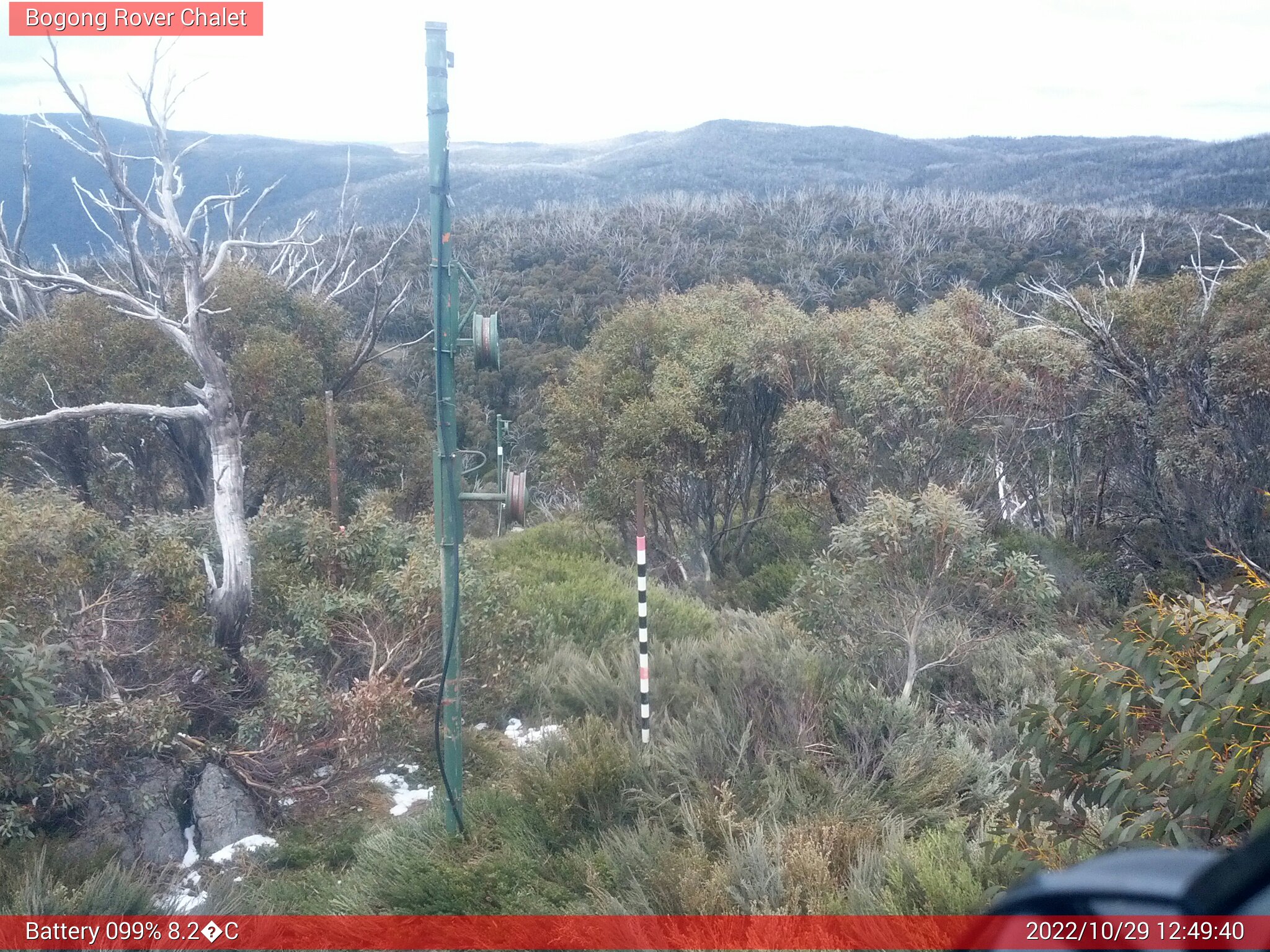 Bogong Web Cam 12:49pm Saturday 29th of October 2022