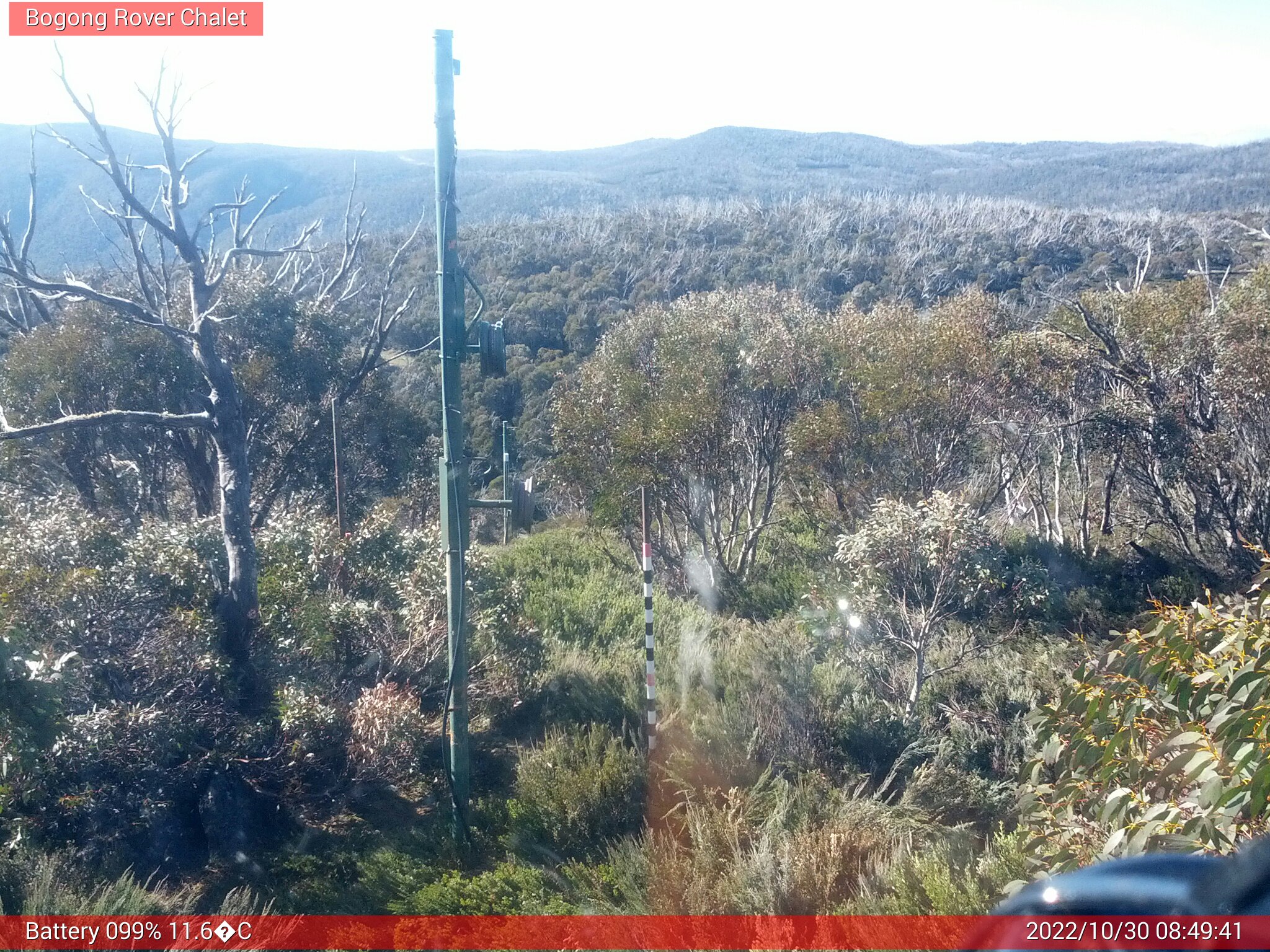 Bogong Web Cam 8:49am Sunday 30th of October 2022