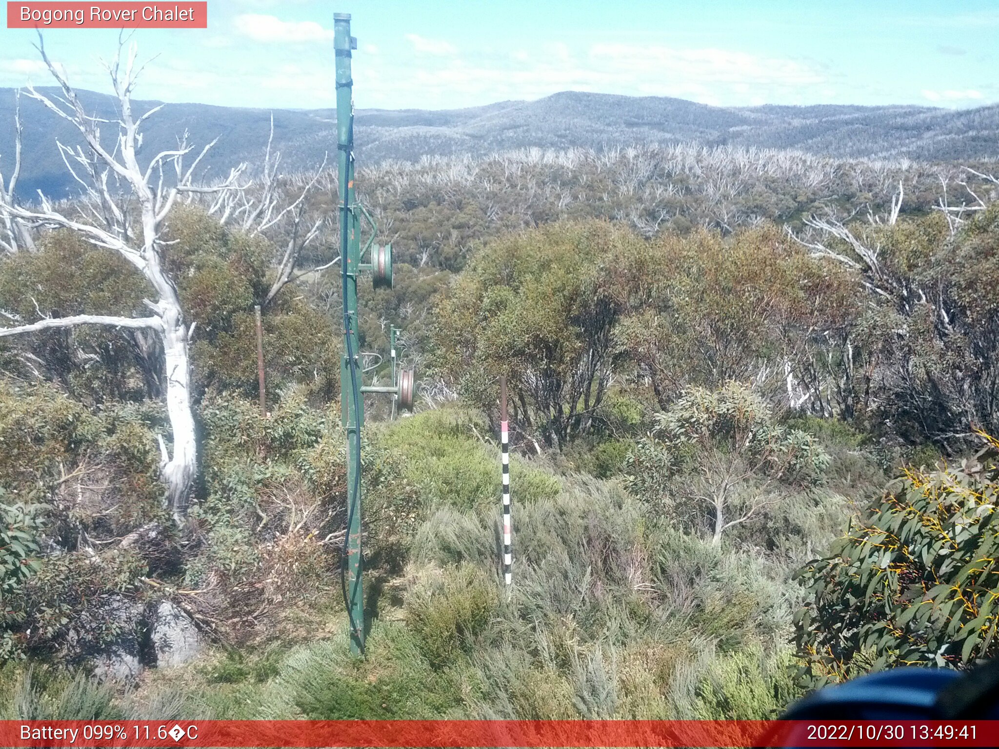 Bogong Web Cam 1:49pm Sunday 30th of October 2022