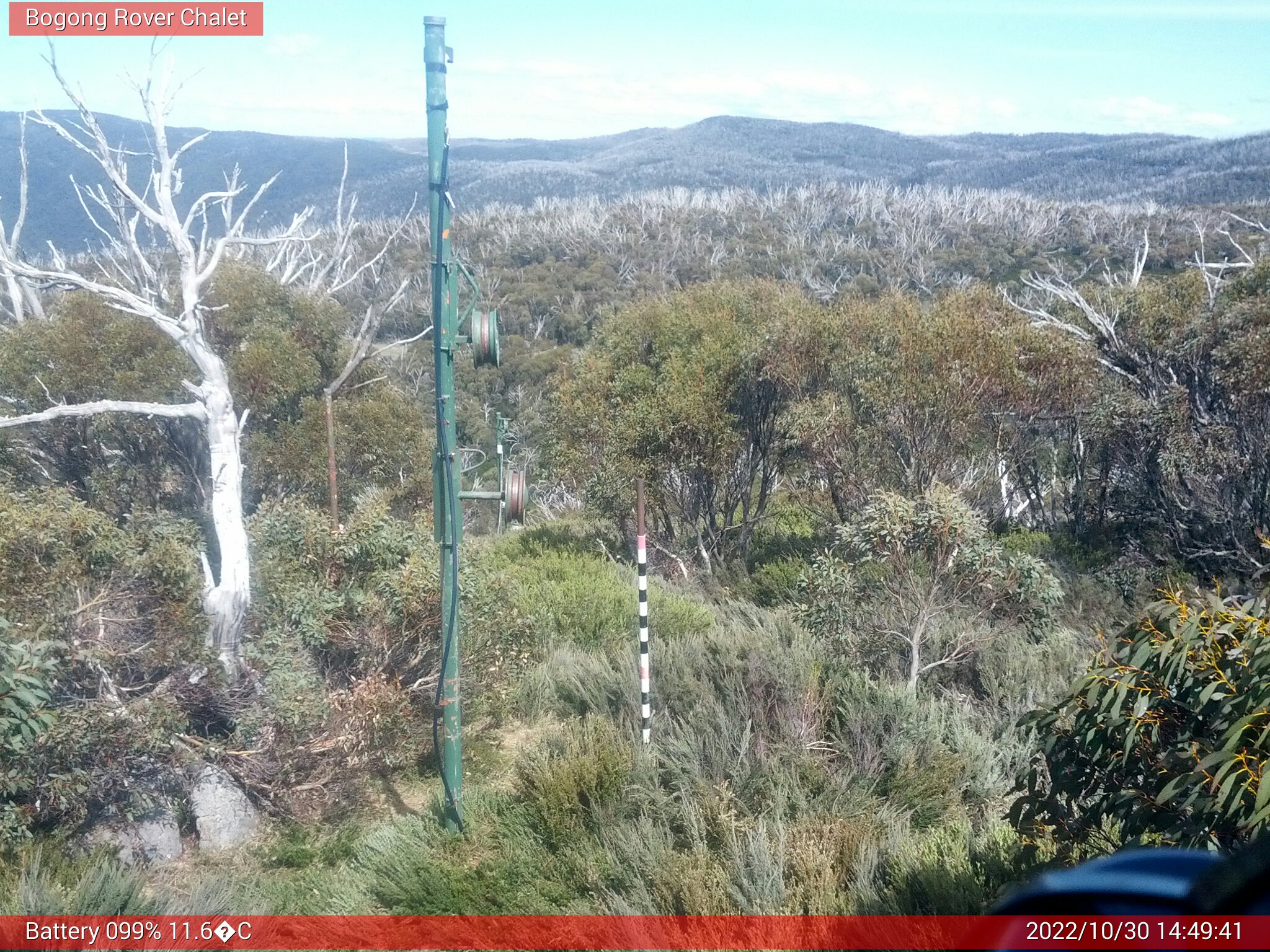 Bogong Web Cam 2:49pm Sunday 30th of October 2022