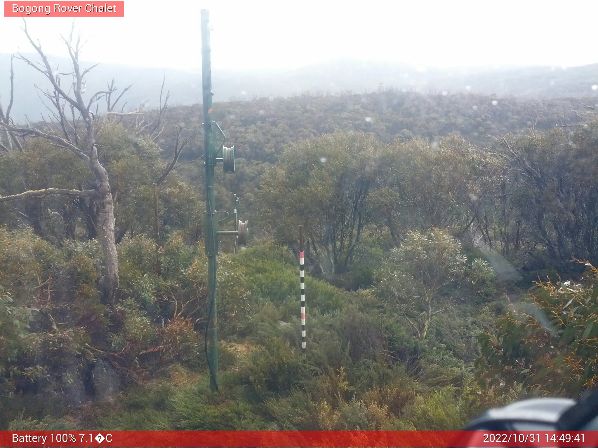 Bogong Web Cam 2:49pm Monday 31st of October 2022