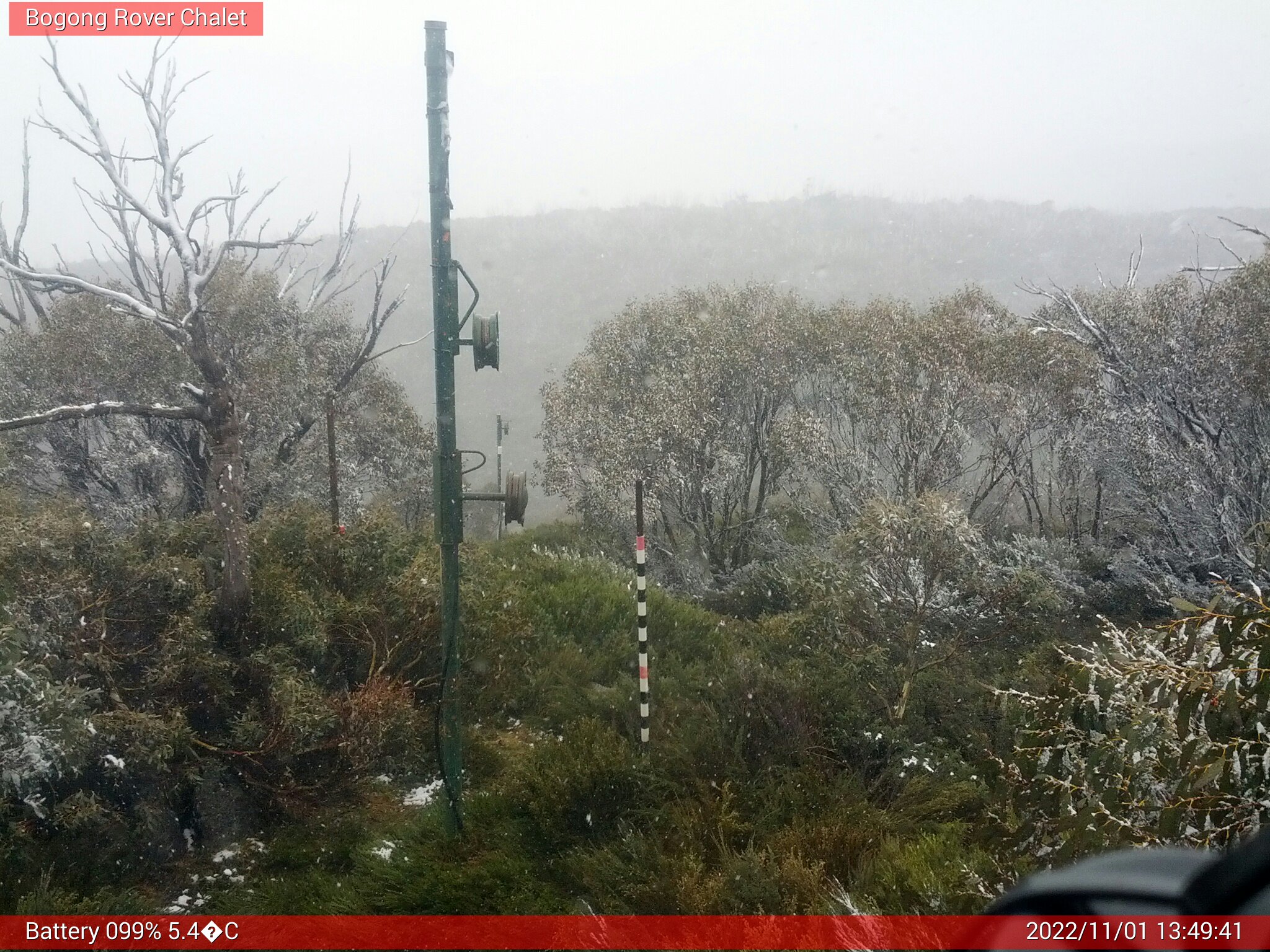 Bogong Web Cam 1:49pm Tuesday 1st of November 2022