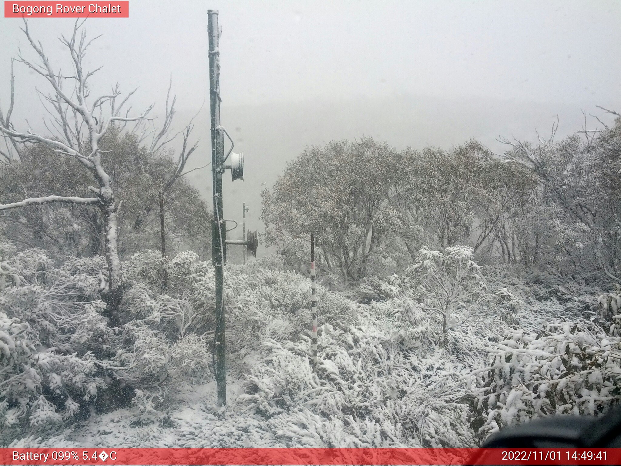 Bogong Web Cam 2:49pm Tuesday 1st of November 2022