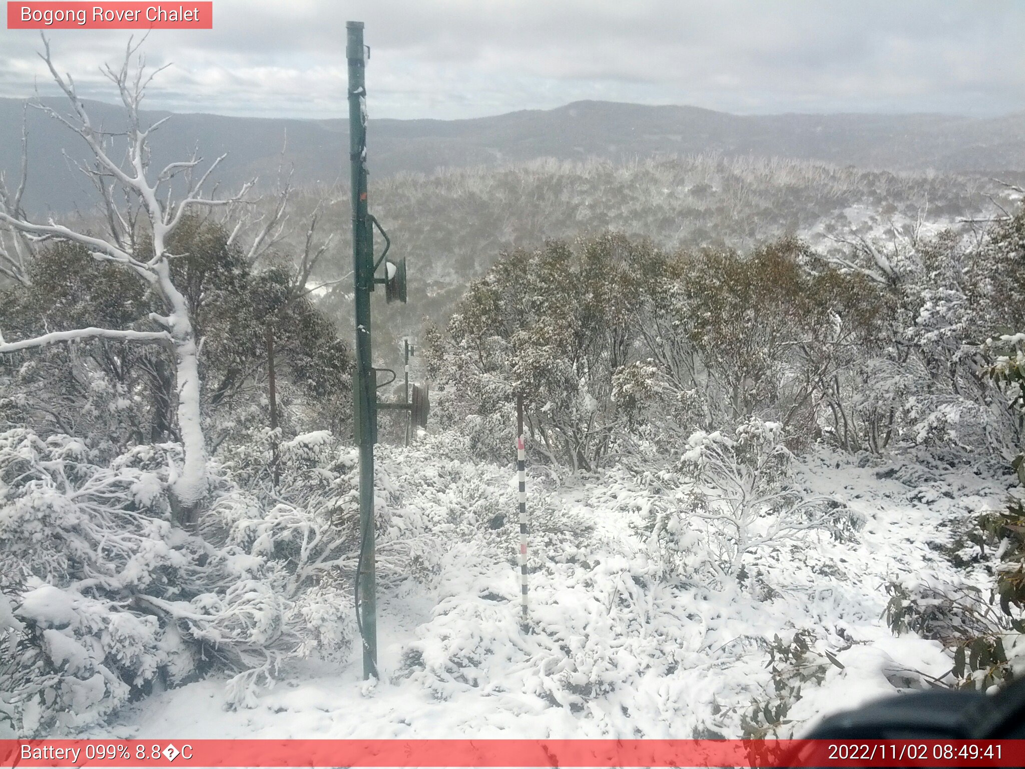 Bogong Web Cam 8:49am Wednesday 2nd of November 2022