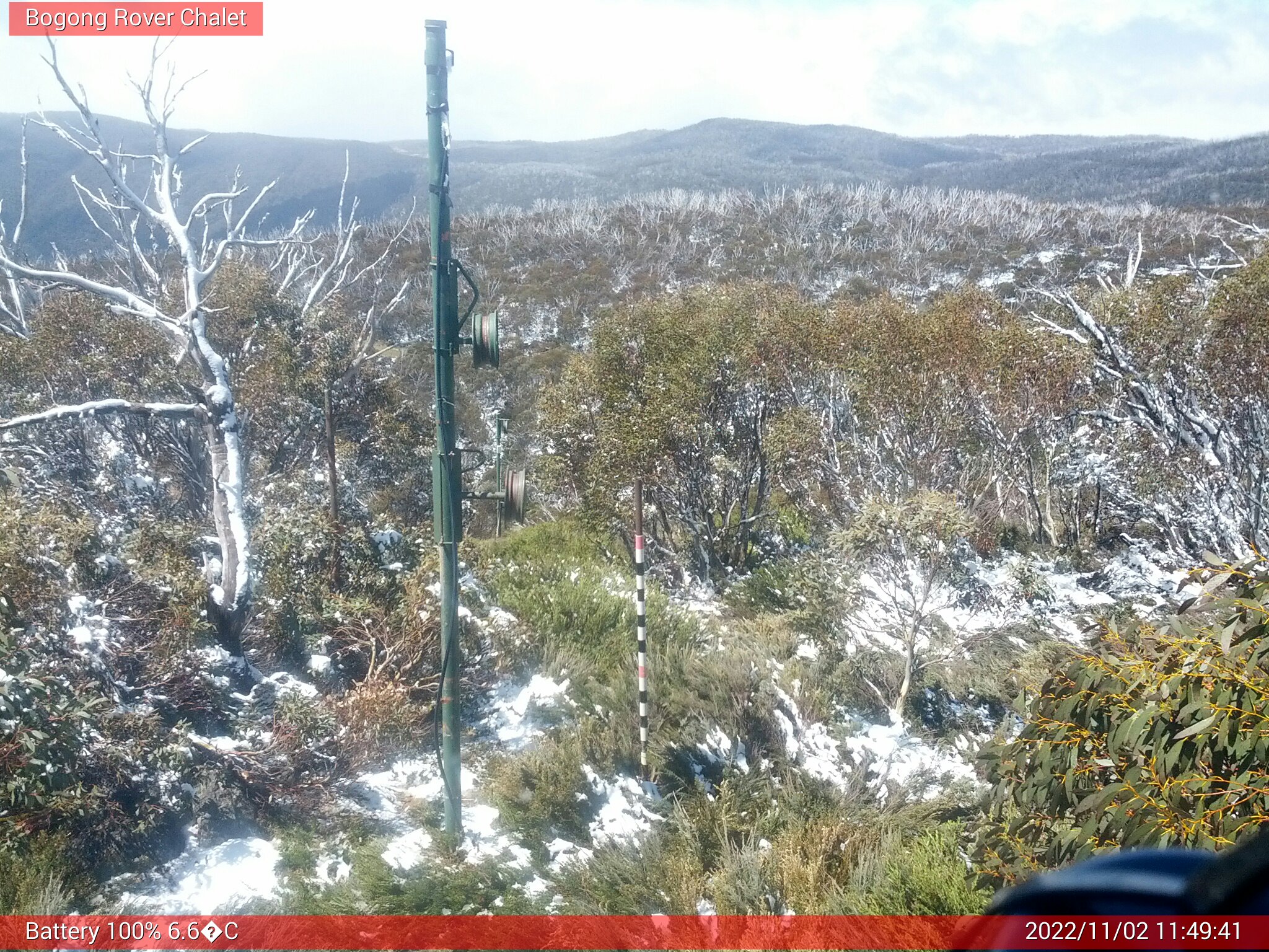 Bogong Web Cam 11:49am Wednesday 2nd of November 2022