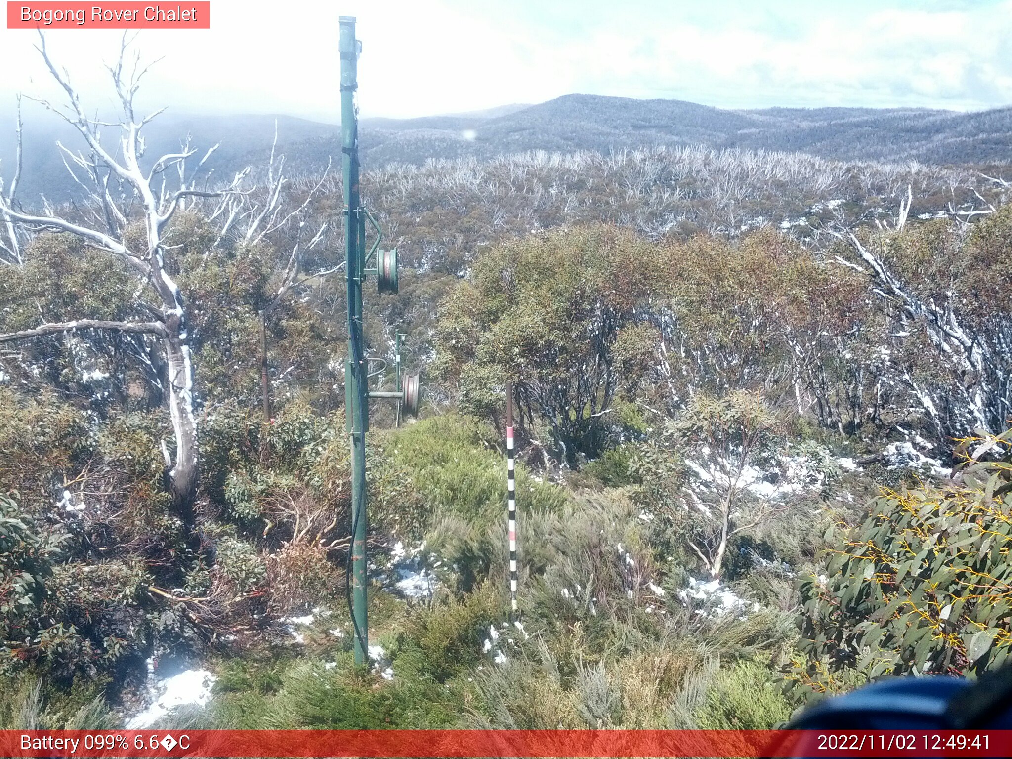 Bogong Web Cam 12:49pm Wednesday 2nd of November 2022