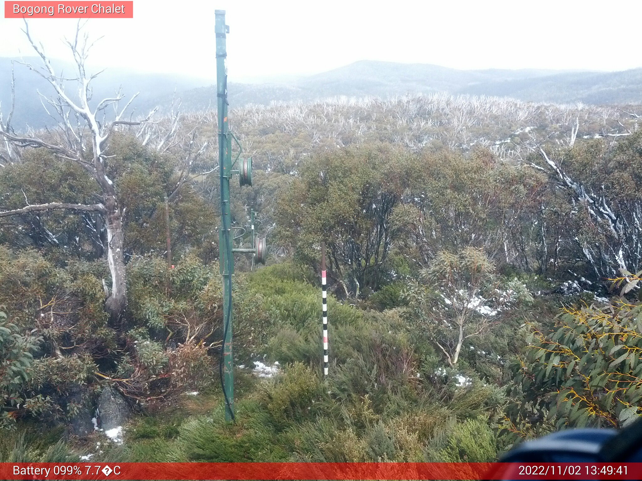 Bogong Web Cam 1:49pm Wednesday 2nd of November 2022