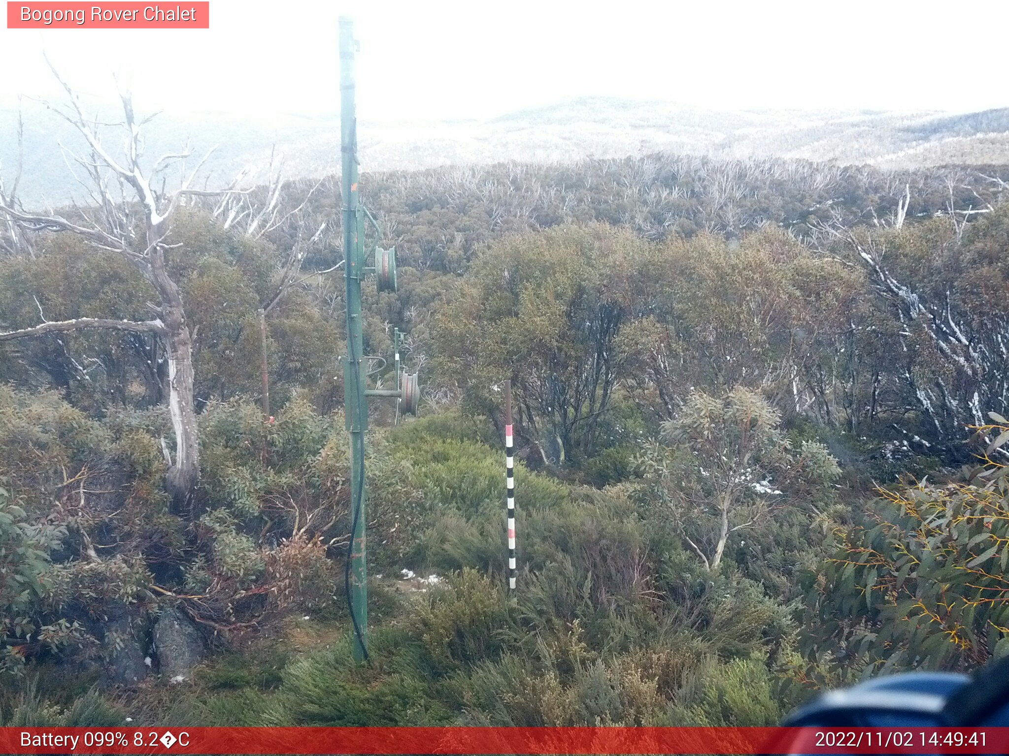 Bogong Web Cam 2:49pm Wednesday 2nd of November 2022