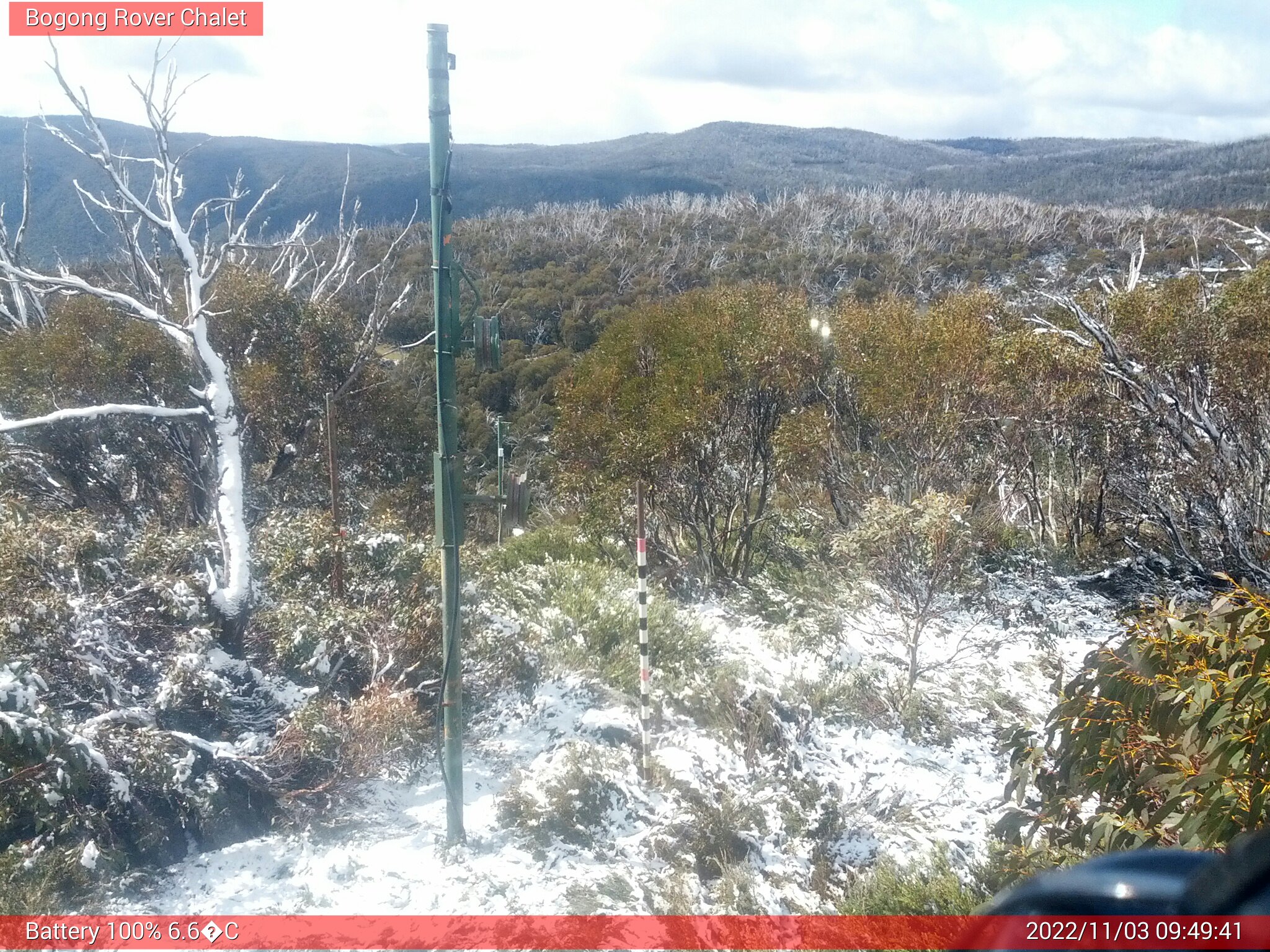 Bogong Web Cam 9:49am Thursday 3rd of November 2022