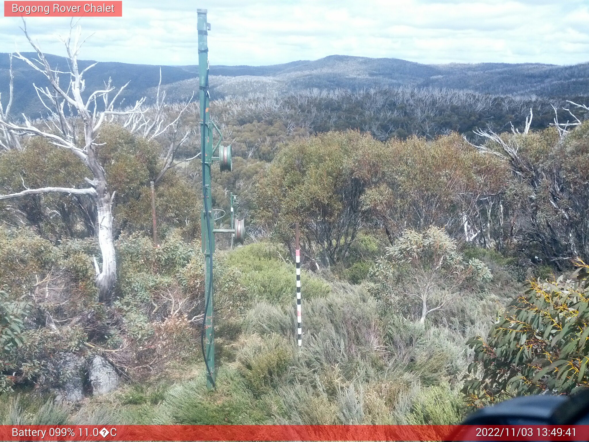 Bogong Web Cam 1:49pm Thursday 3rd of November 2022