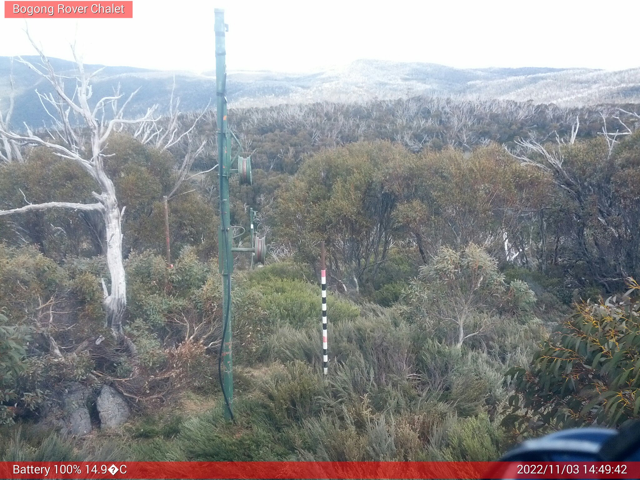 Bogong Web Cam 2:49pm Thursday 3rd of November 2022