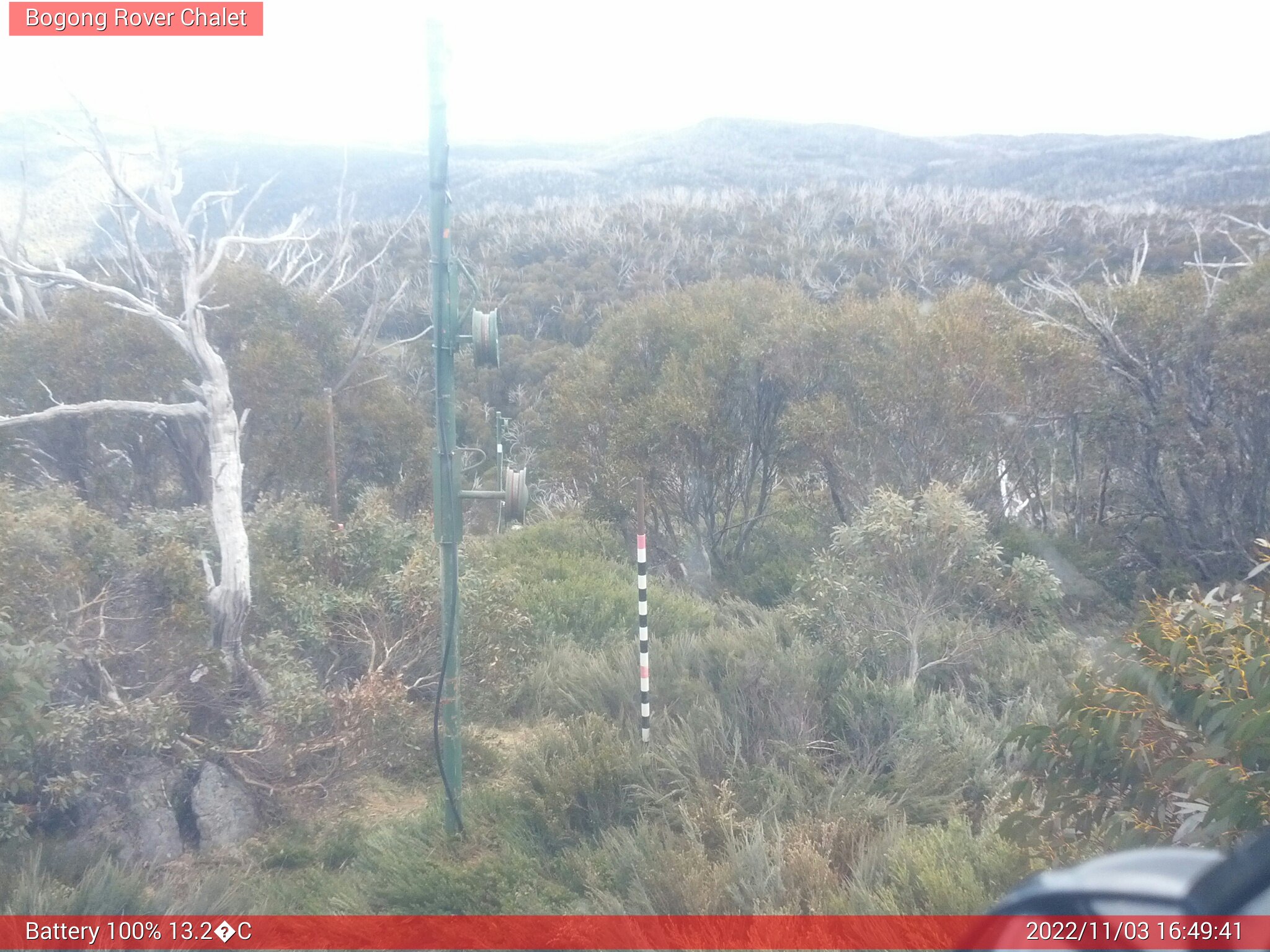 Bogong Web Cam 4:49pm Thursday 3rd of November 2022