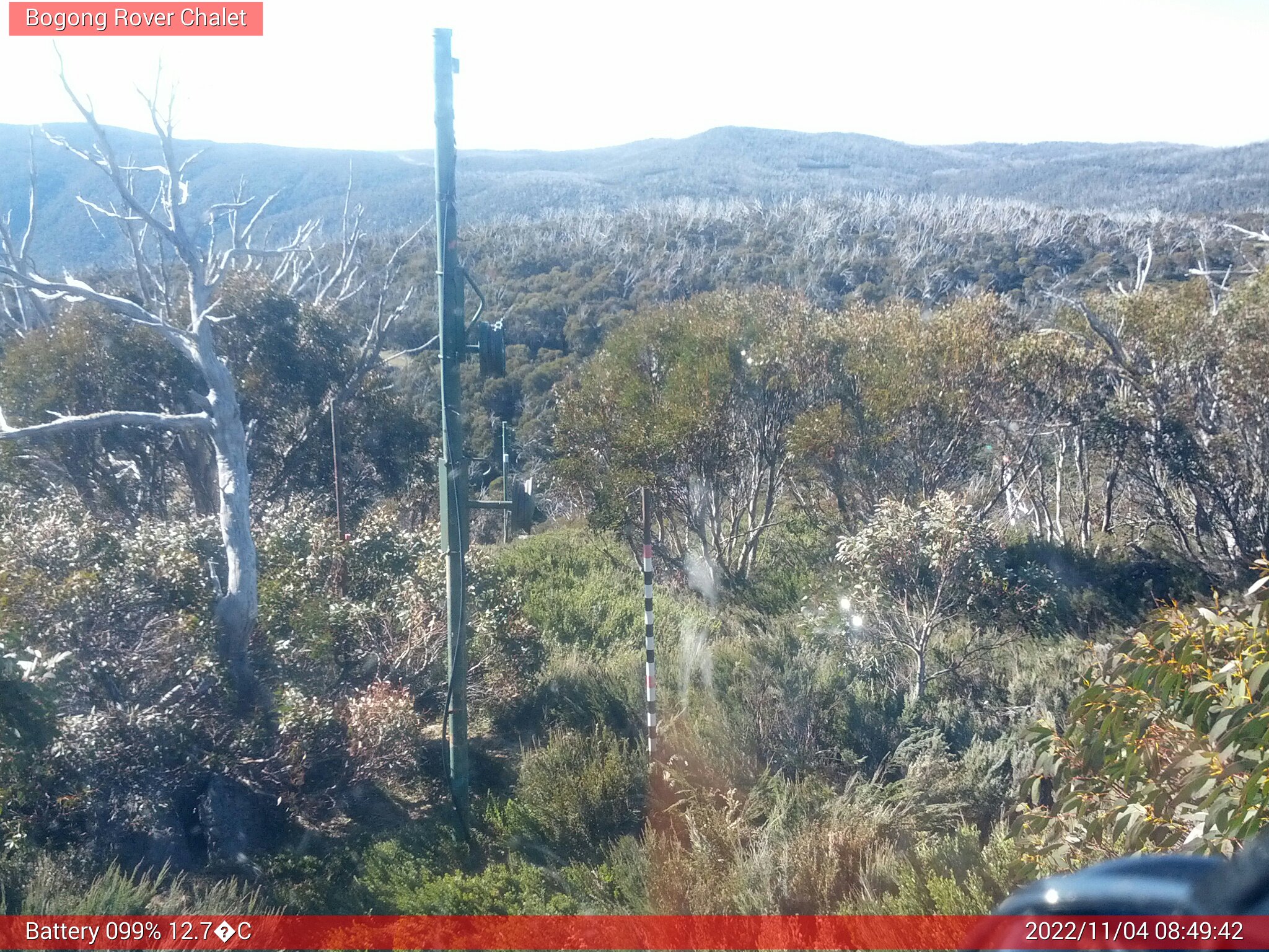 Bogong Web Cam 8:49am Friday 4th of November 2022