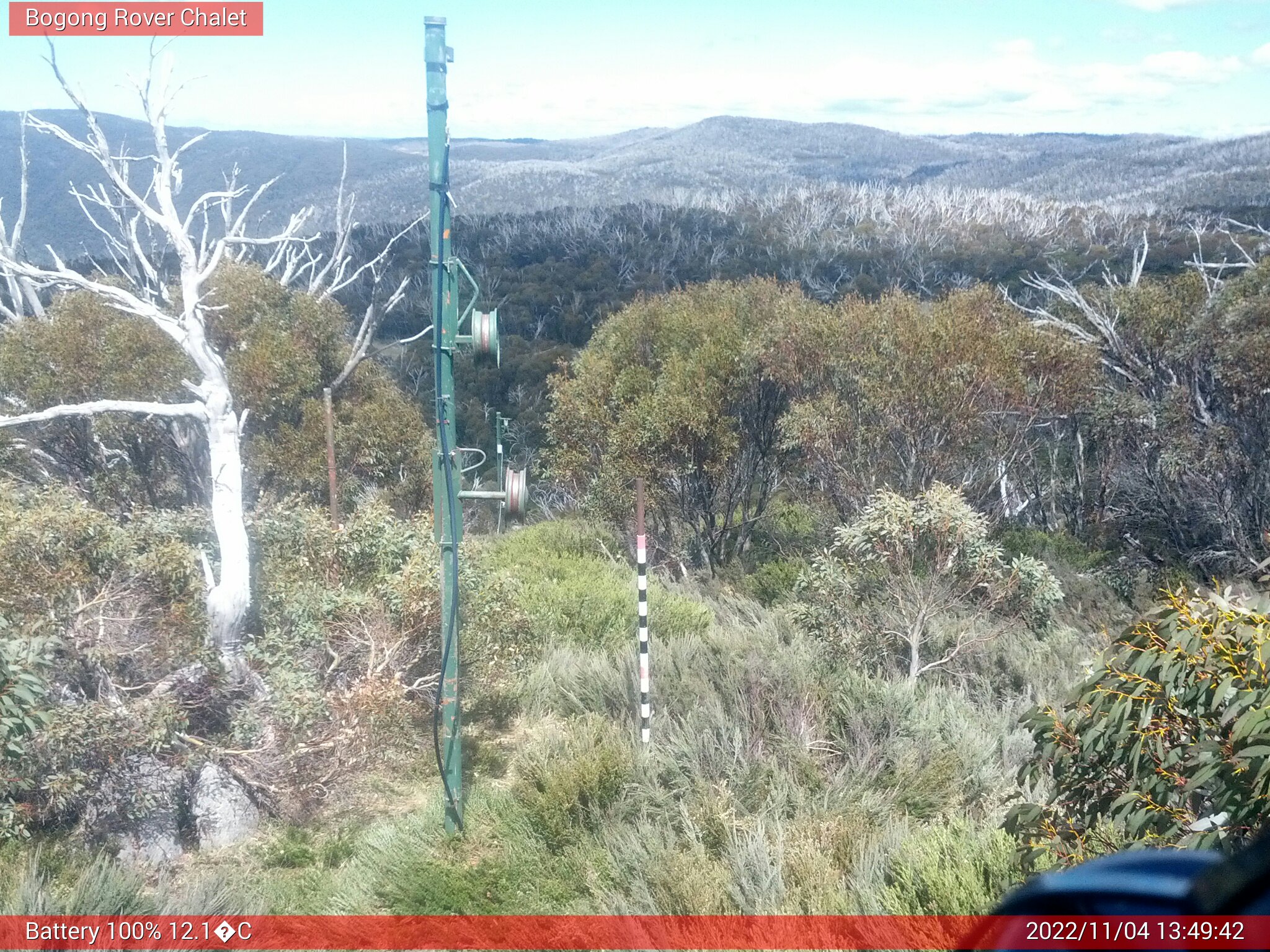 Bogong Web Cam 1:49pm Friday 4th of November 2022