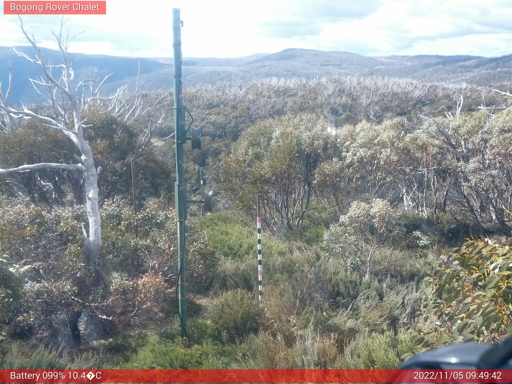 Bogong Web Cam 9:49am Saturday 5th of November 2022