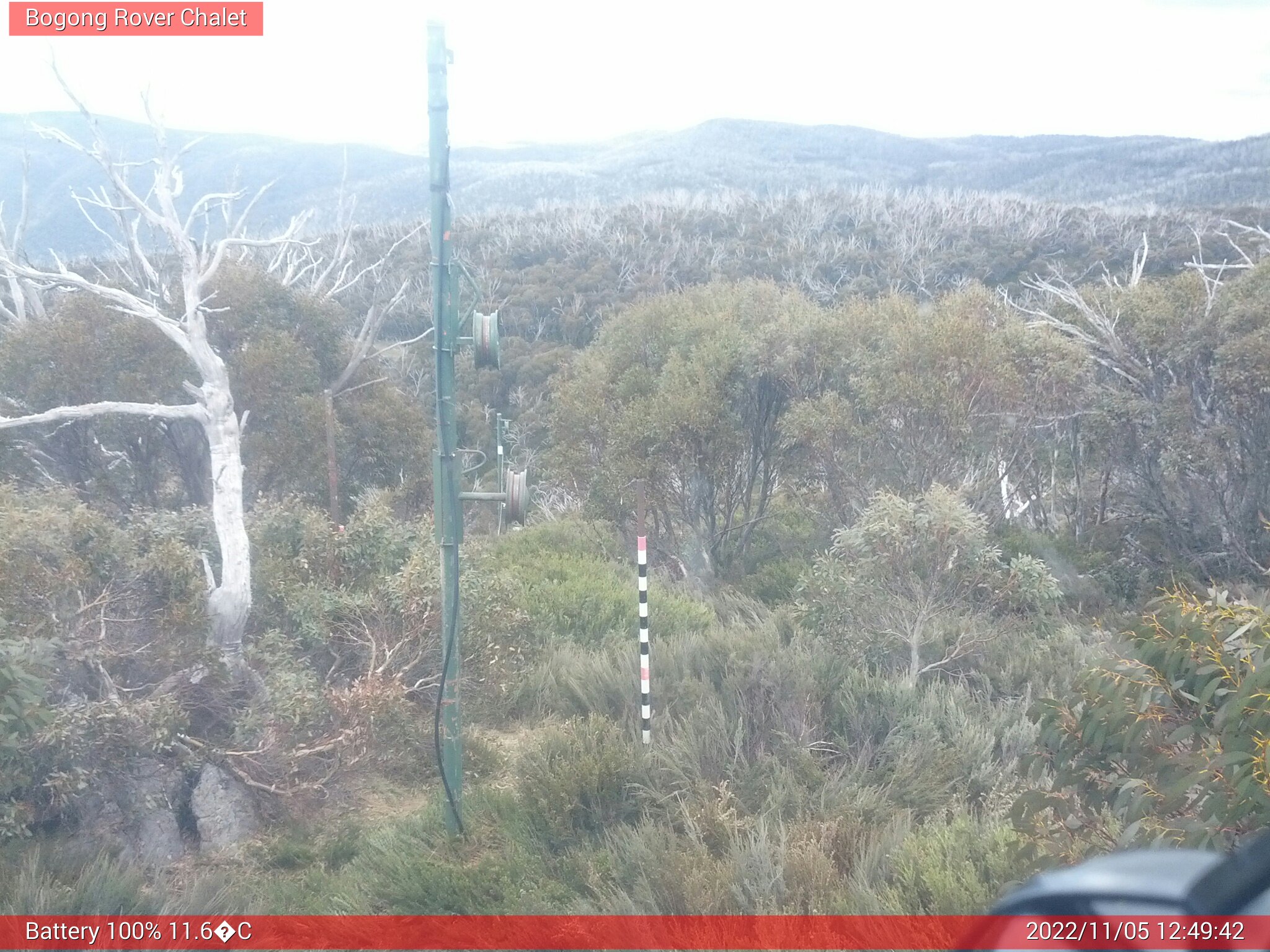 Bogong Web Cam 12:49pm Saturday 5th of November 2022