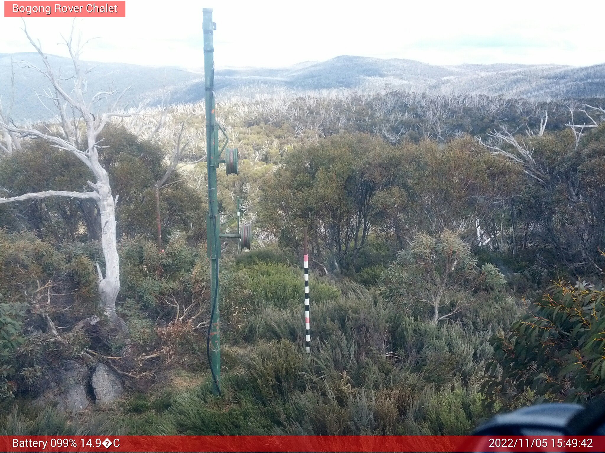 Bogong Web Cam 3:49pm Saturday 5th of November 2022