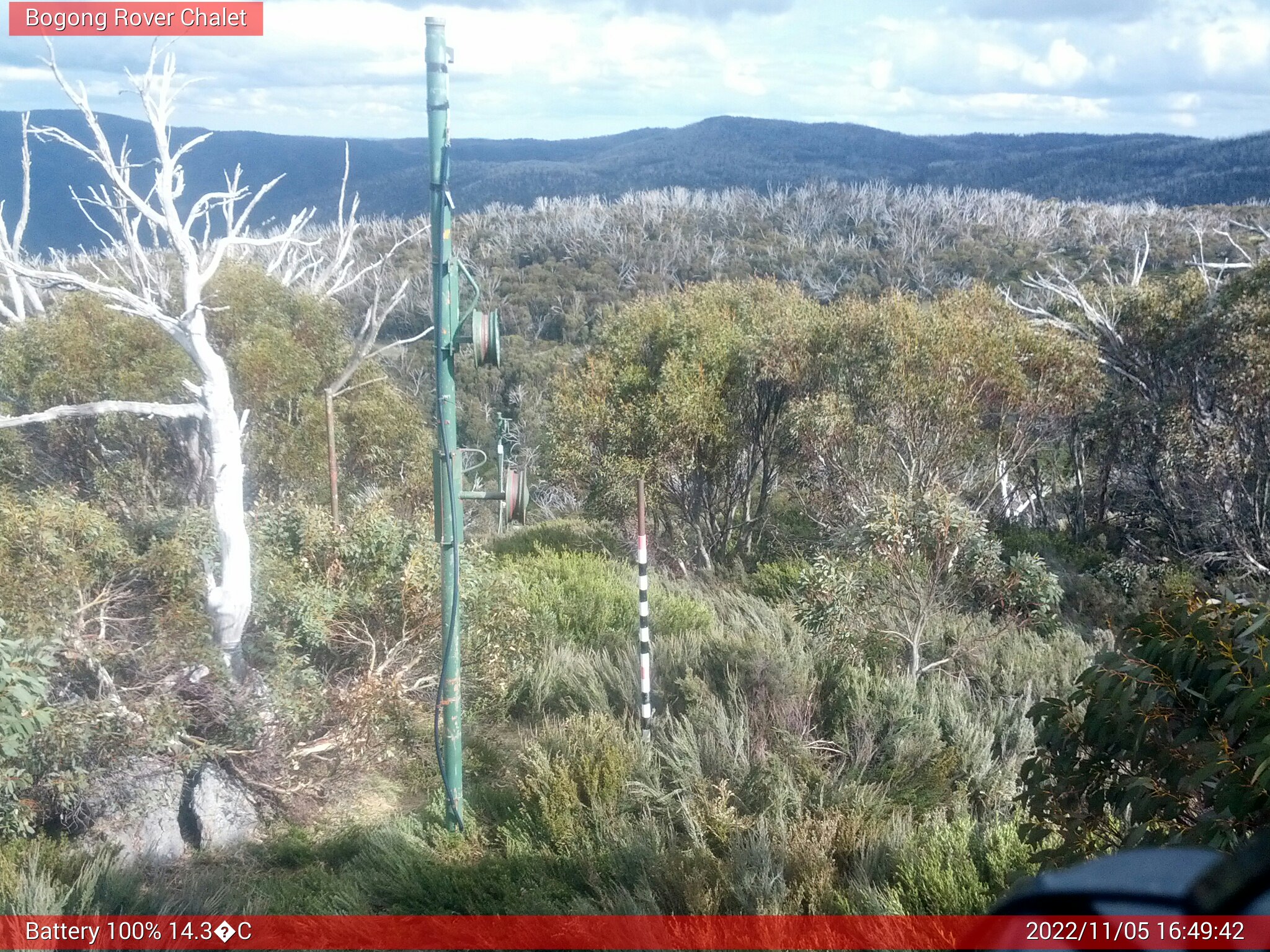 Bogong Web Cam 4:49pm Saturday 5th of November 2022