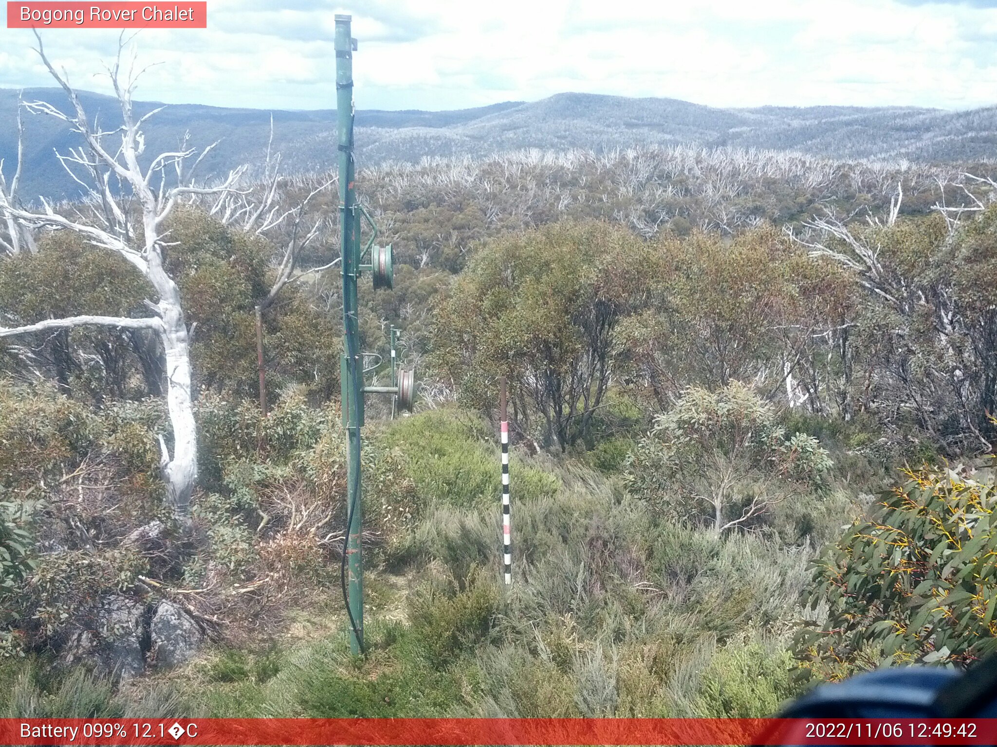 Bogong Web Cam 12:49pm Sunday 6th of November 2022