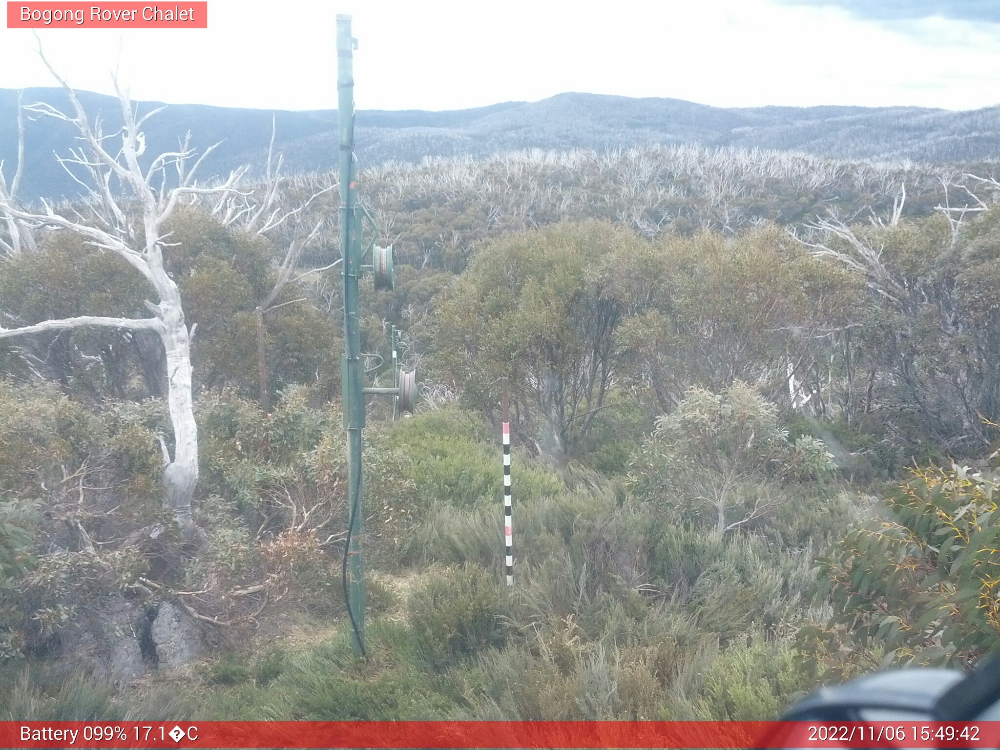 Bogong Web Cam 3:49pm Sunday 6th of November 2022