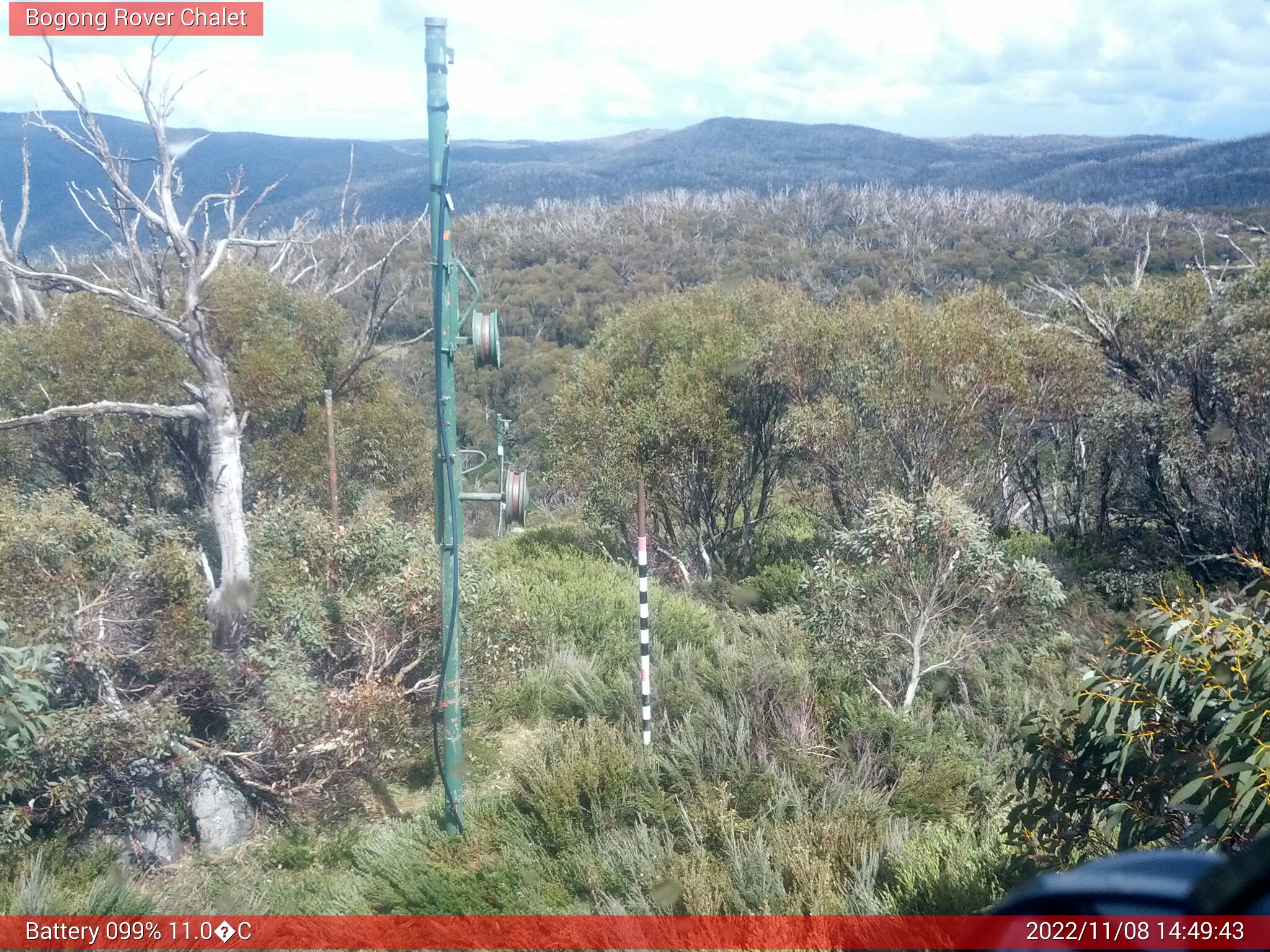 Bogong Web Cam 2:49pm Tuesday 8th of November 2022