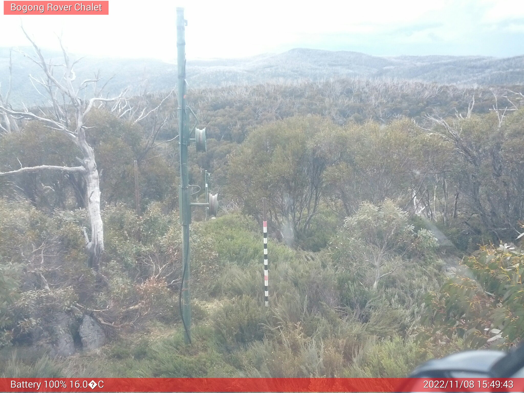 Bogong Web Cam 3:49pm Tuesday 8th of November 2022