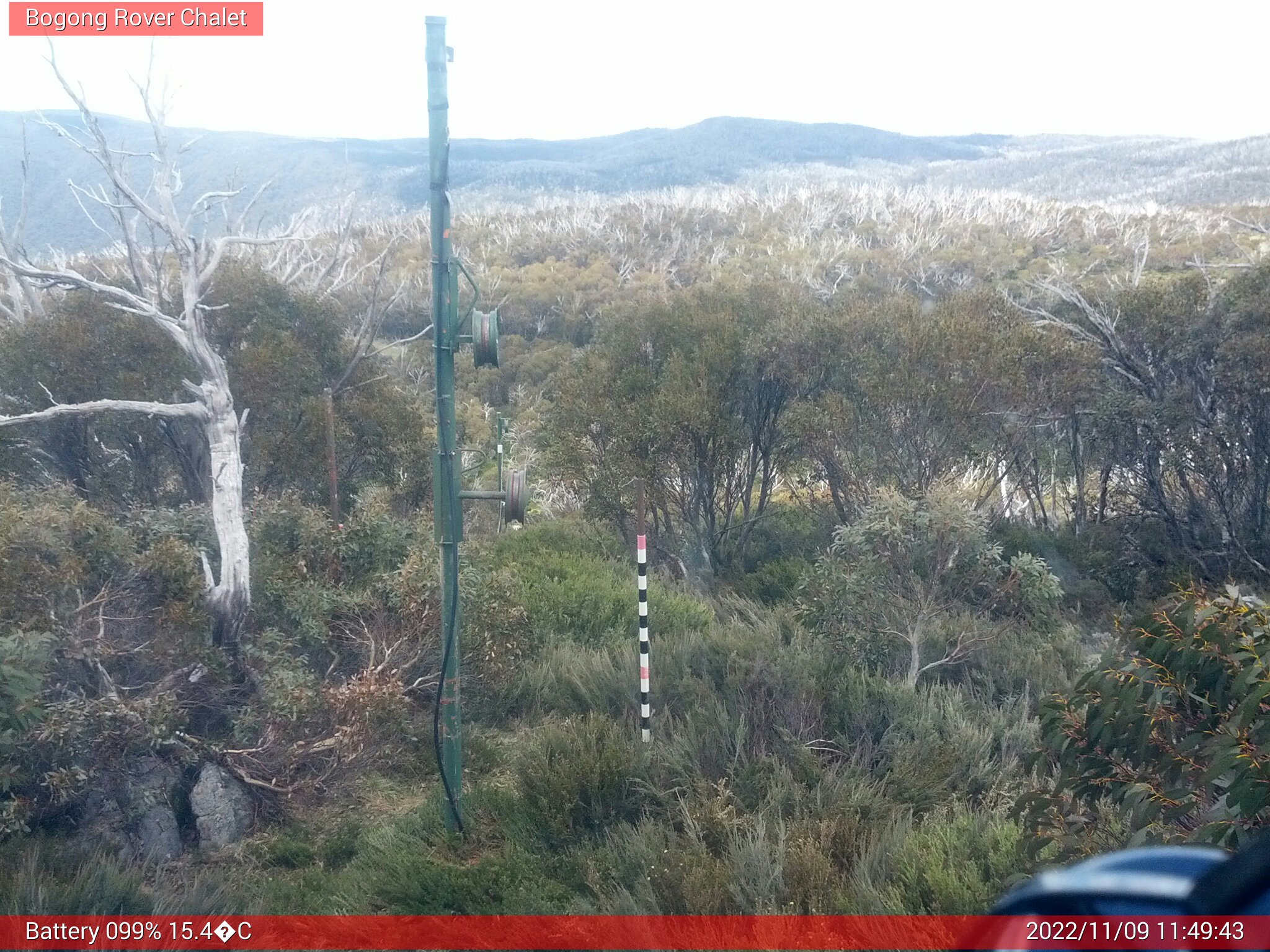 Bogong Web Cam 11:49am Wednesday 9th of November 2022