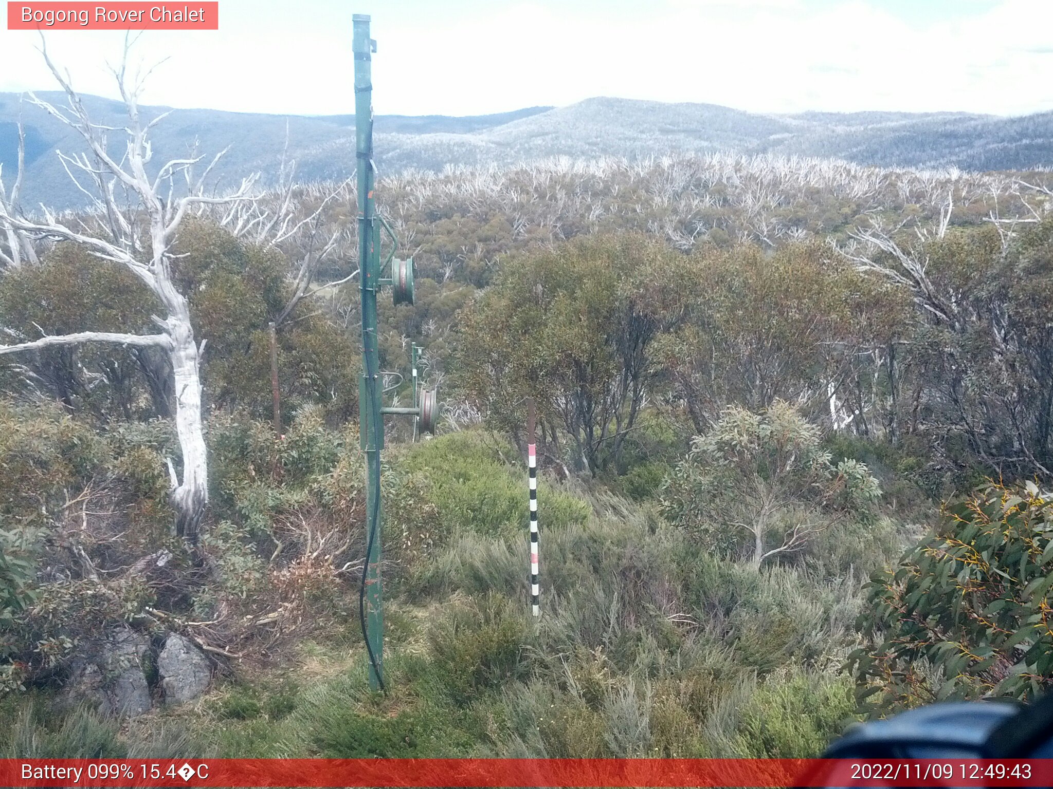 Bogong Web Cam 12:49pm Wednesday 9th of November 2022