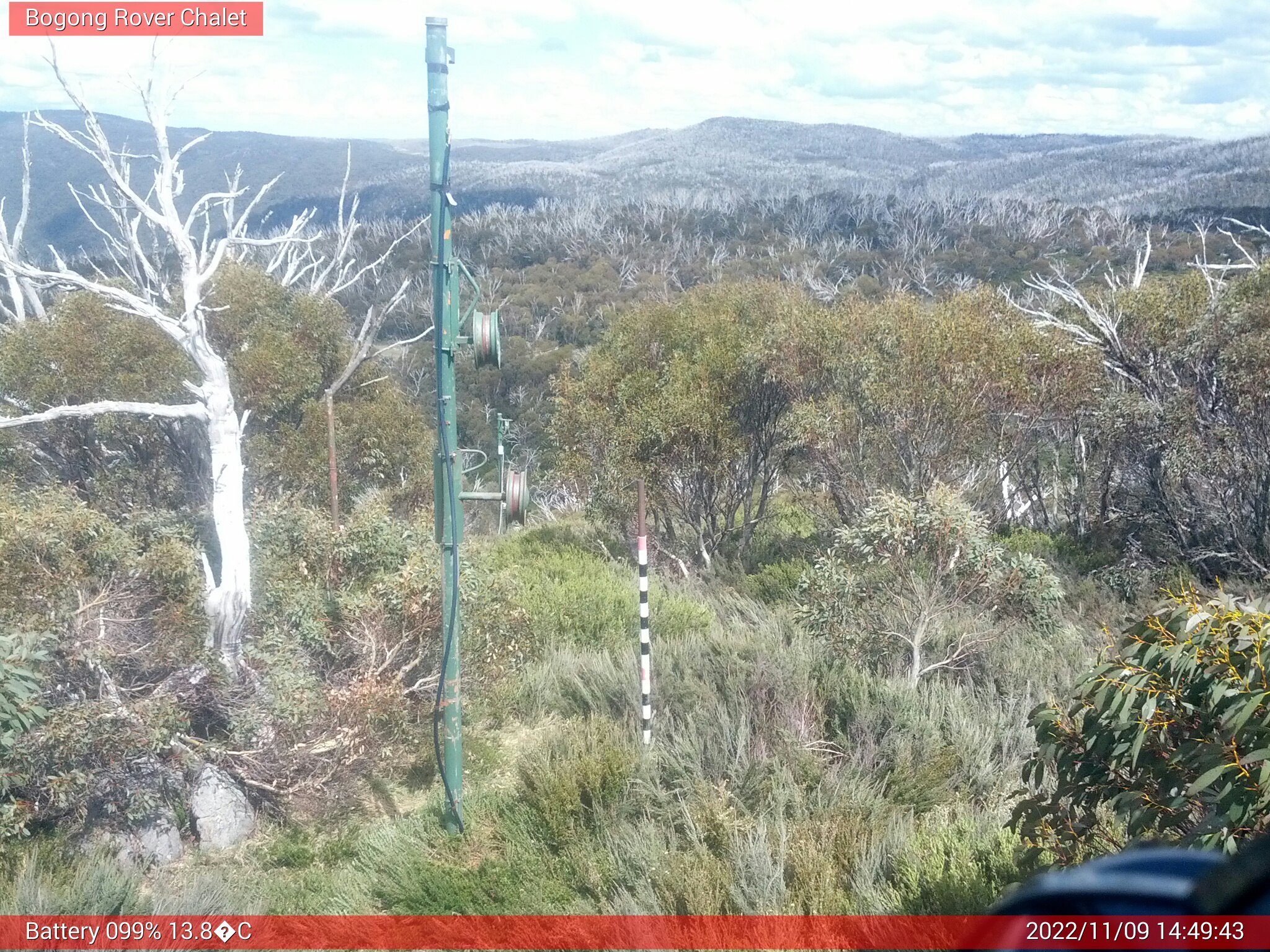 Bogong Web Cam 2:49pm Wednesday 9th of November 2022