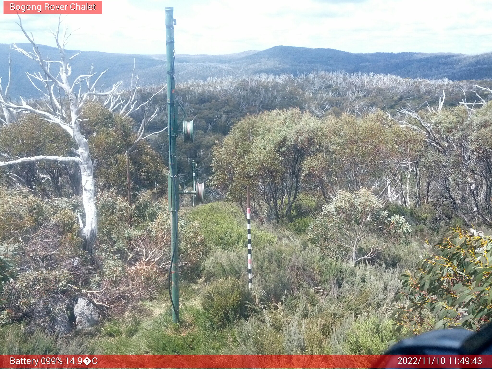 Bogong Web Cam 11:49am Thursday 10th of November 2022