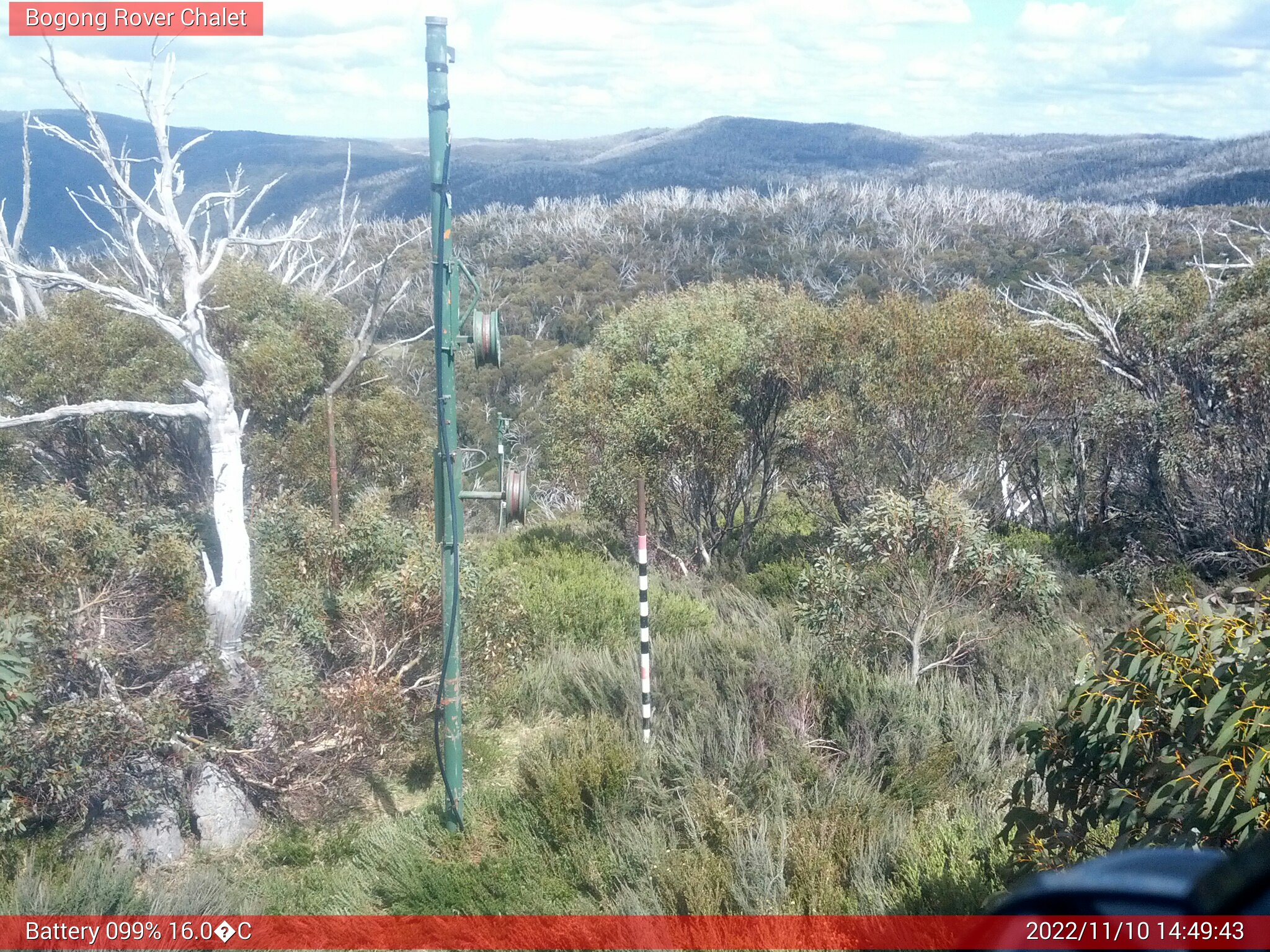 Bogong Web Cam 2:49pm Thursday 10th of November 2022