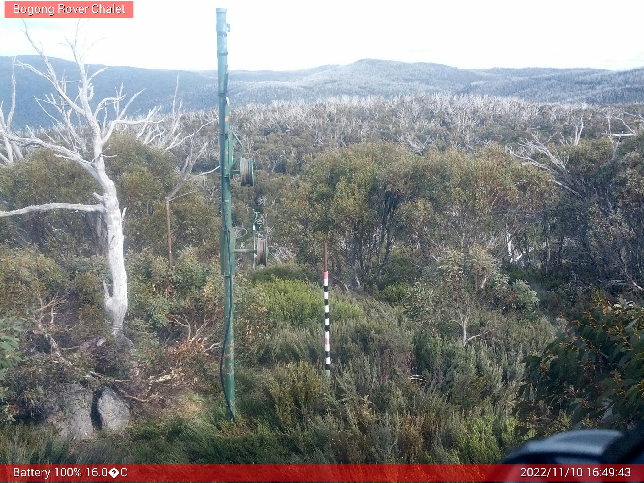 Bogong Web Cam 4:49pm Thursday 10th of November 2022