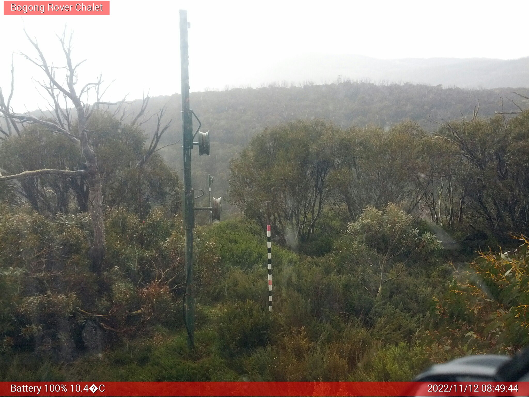 Bogong Web Cam 8:49am Saturday 12th of November 2022