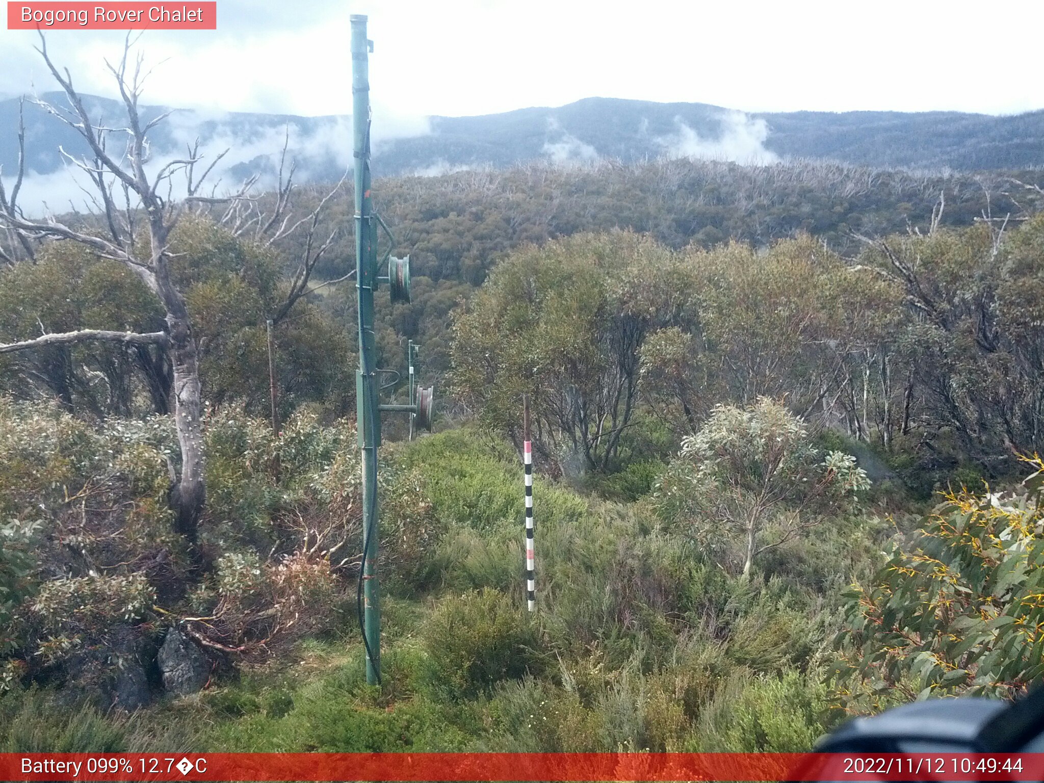 Bogong Web Cam 10:49am Saturday 12th of November 2022