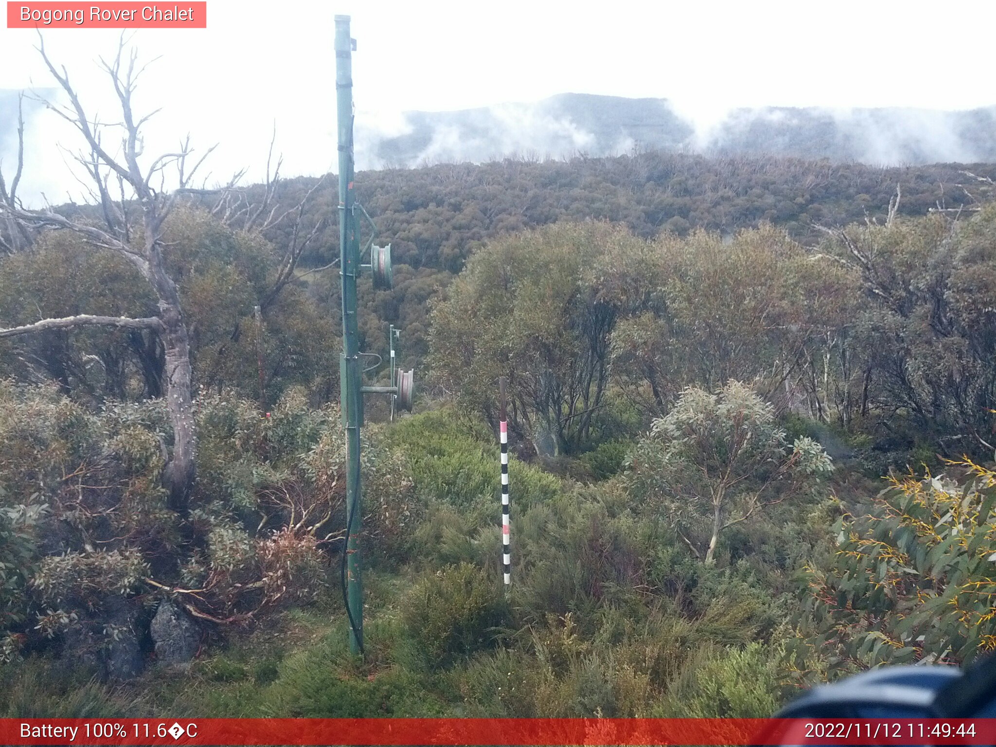 Bogong Web Cam 11:49am Saturday 12th of November 2022