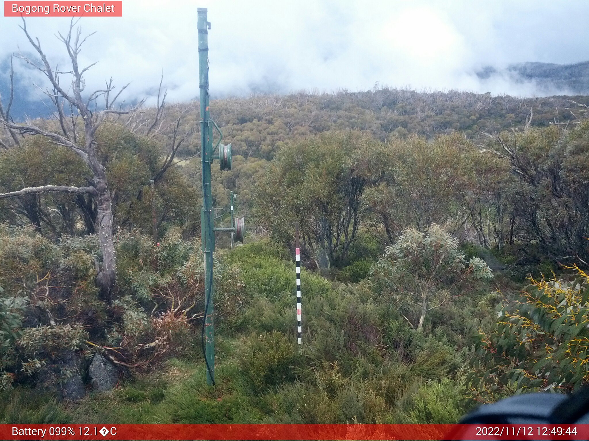 Bogong Web Cam 12:49pm Saturday 12th of November 2022