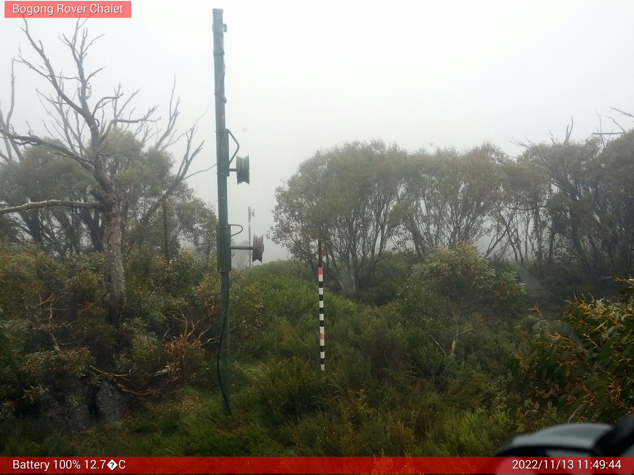 Bogong Web Cam 11:49am Sunday 13th of November 2022