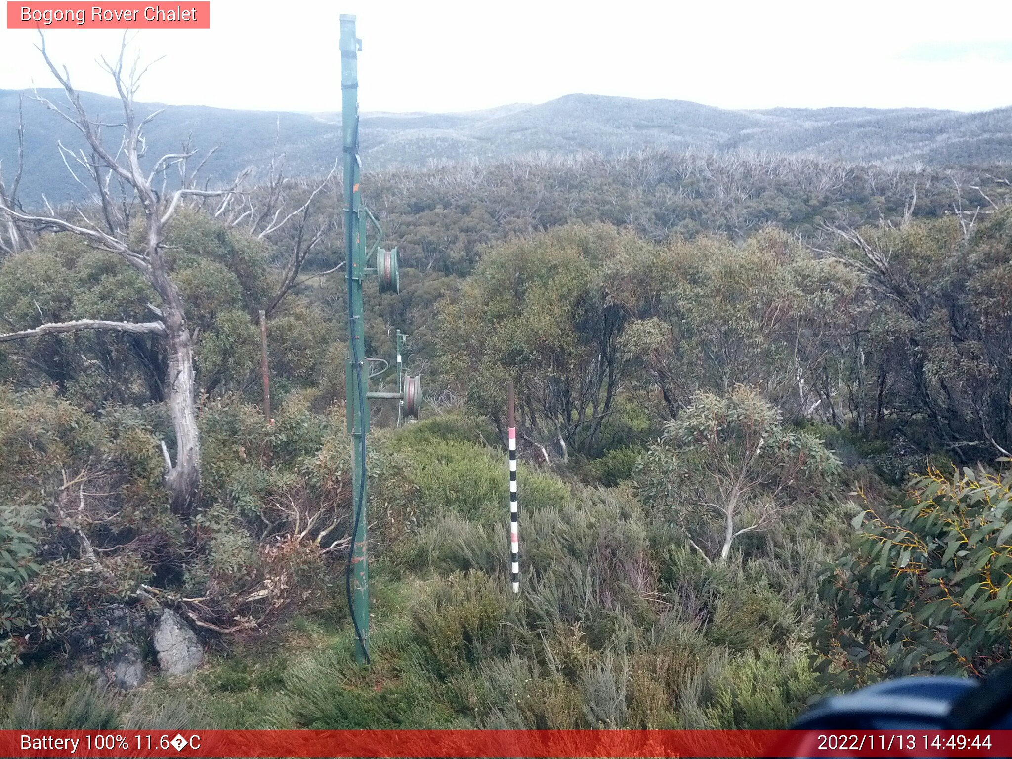 Bogong Web Cam 2:49pm Sunday 13th of November 2022