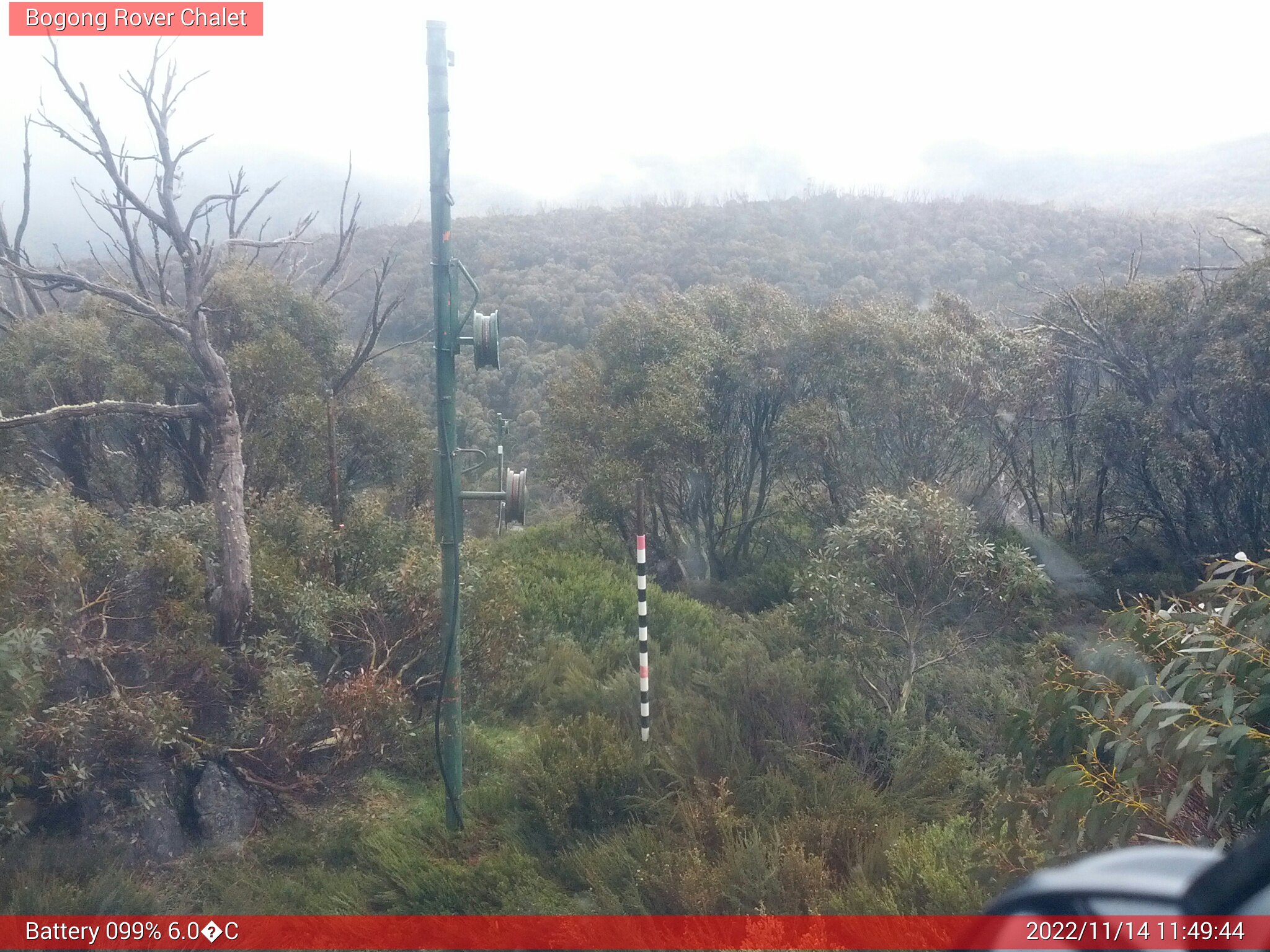 Bogong Web Cam 11:49am Monday 14th of November 2022