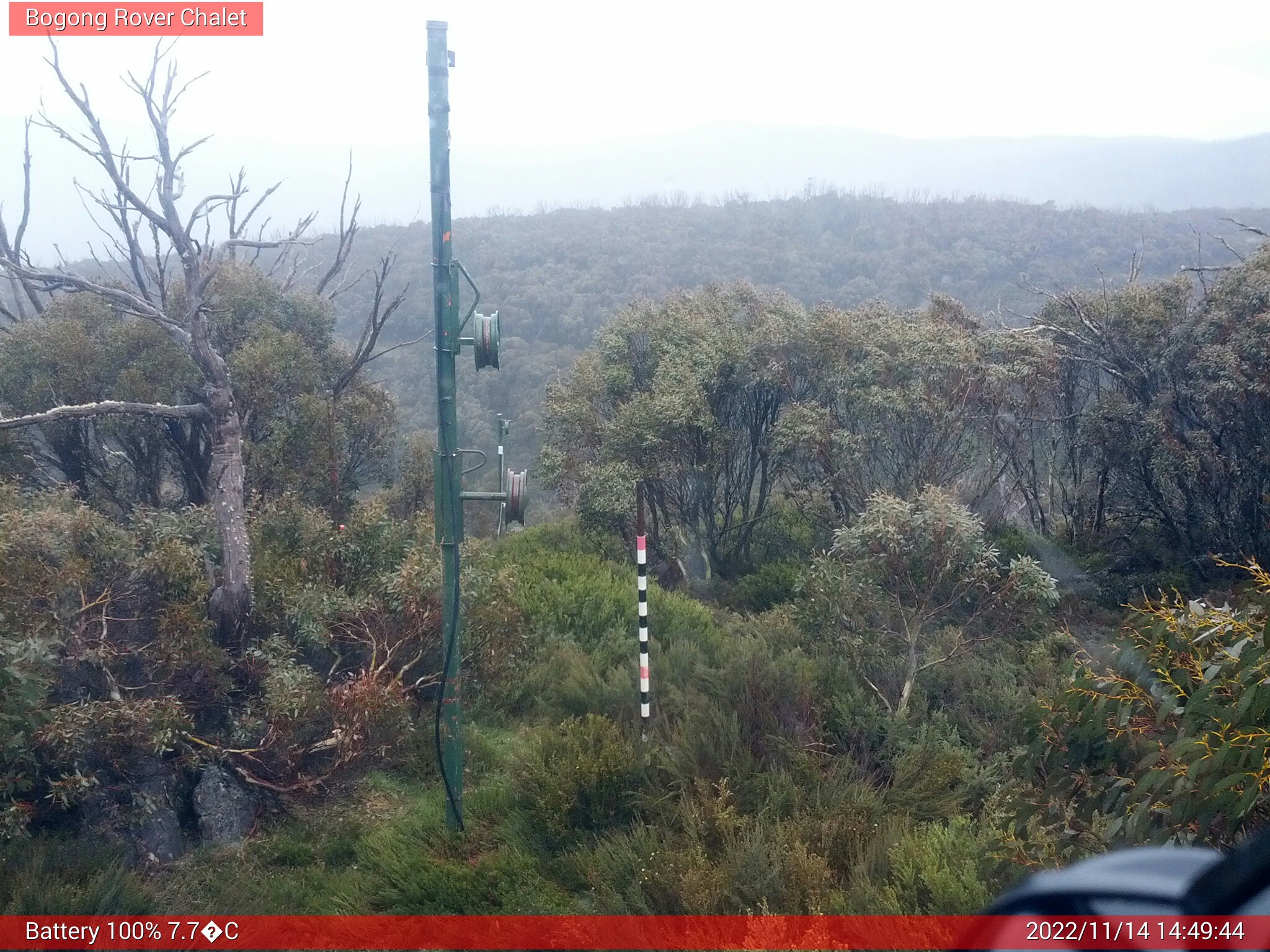 Bogong Web Cam 2:49pm Monday 14th of November 2022