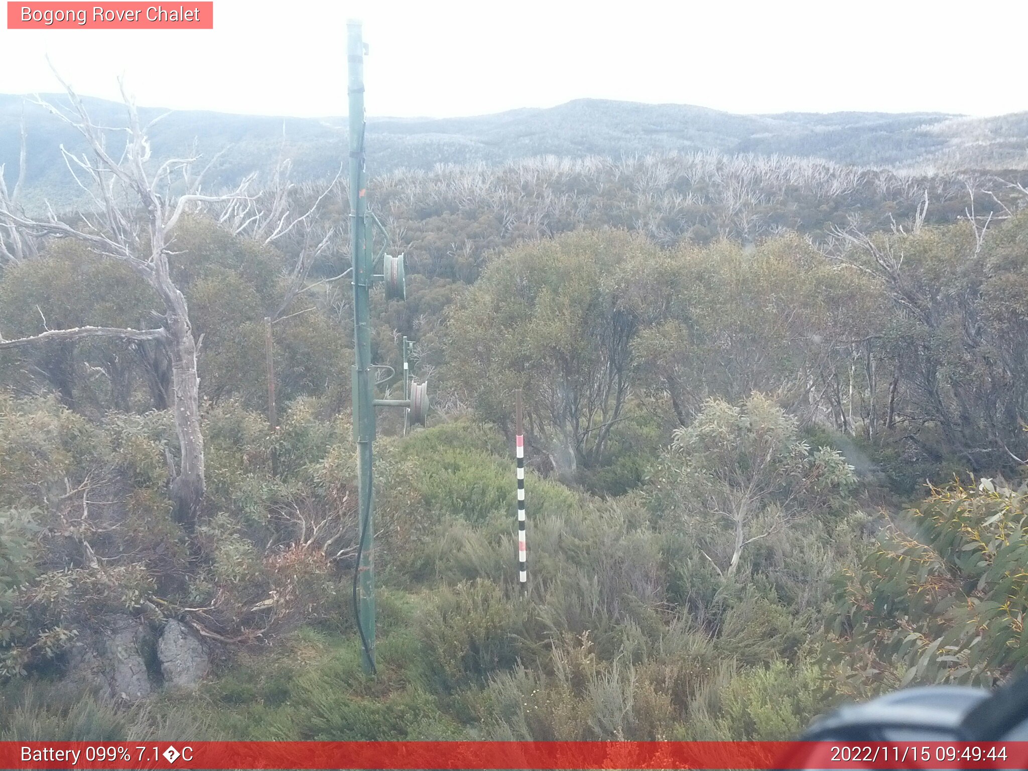 Bogong Web Cam 9:49am Tuesday 15th of November 2022