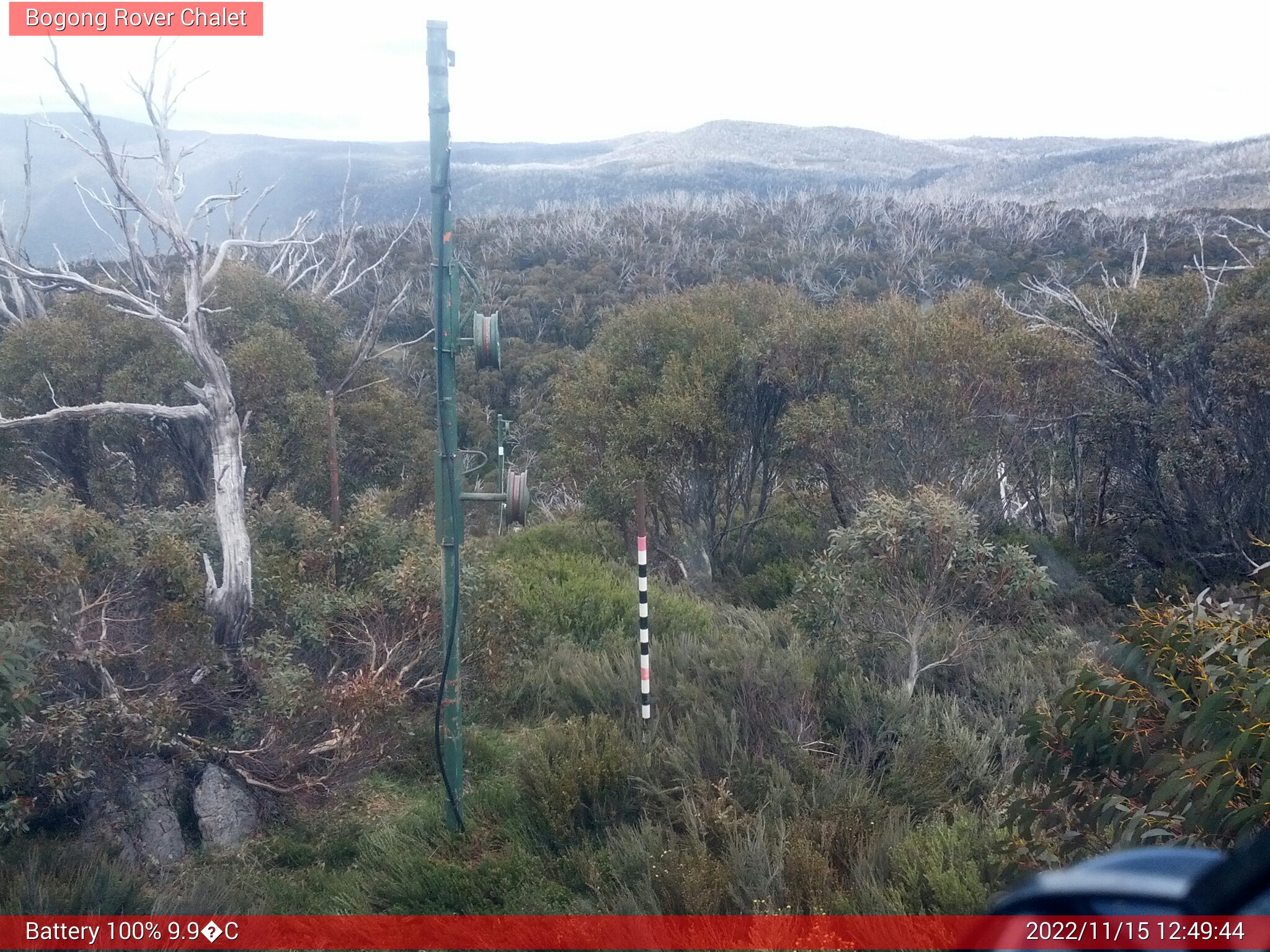 Bogong Web Cam 12:49pm Tuesday 15th of November 2022