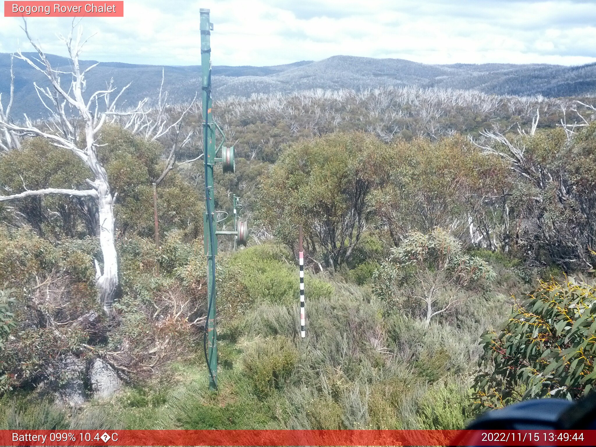 Bogong Web Cam 1:49pm Tuesday 15th of November 2022