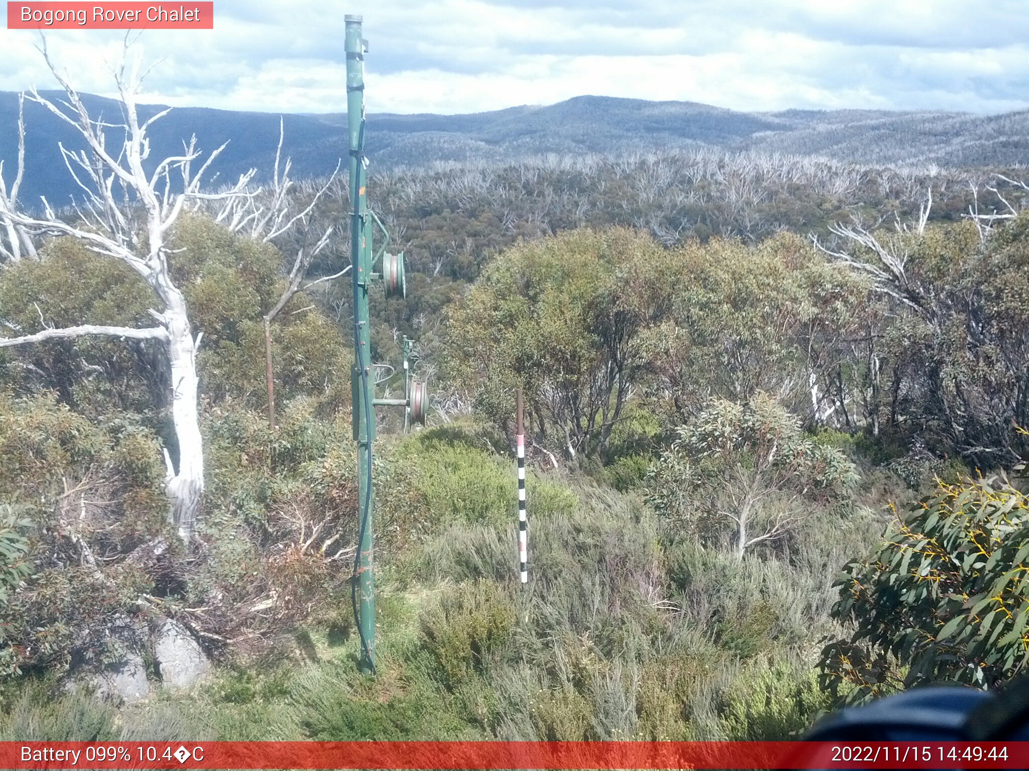 Bogong Web Cam 2:49pm Tuesday 15th of November 2022