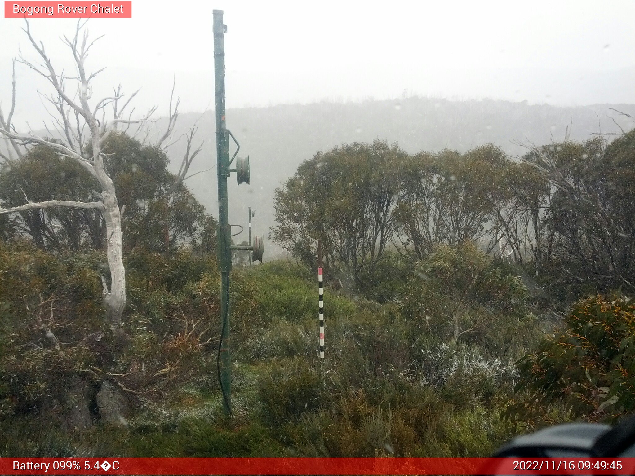 Bogong Web Cam 9:49am Wednesday 16th of November 2022