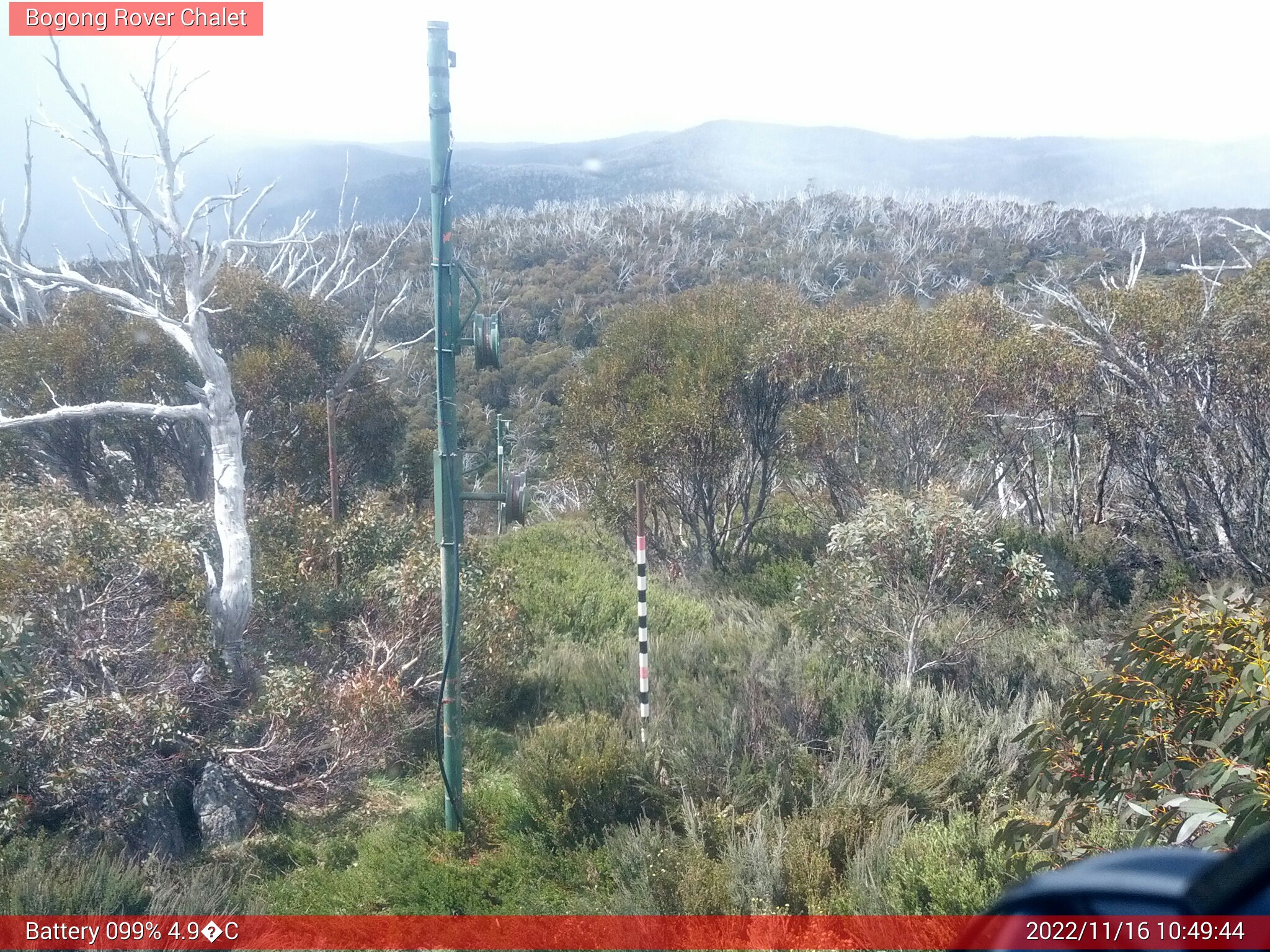 Bogong Web Cam 10:49am Wednesday 16th of November 2022