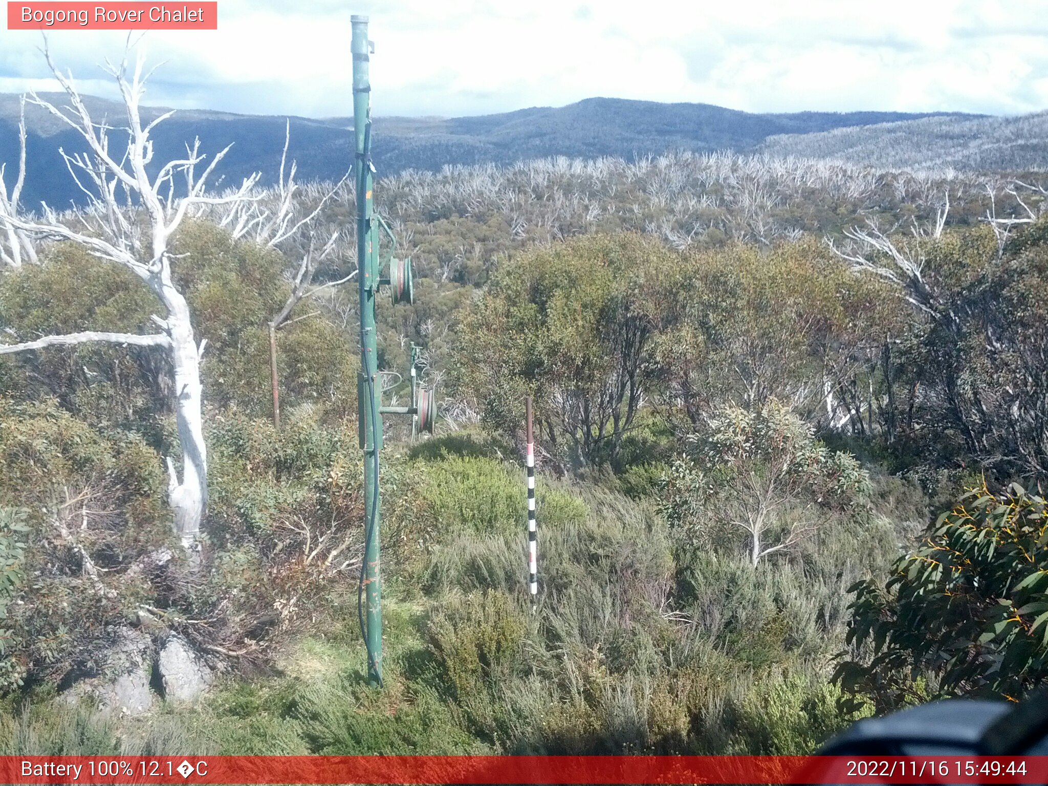 Bogong Web Cam 3:49pm Wednesday 16th of November 2022