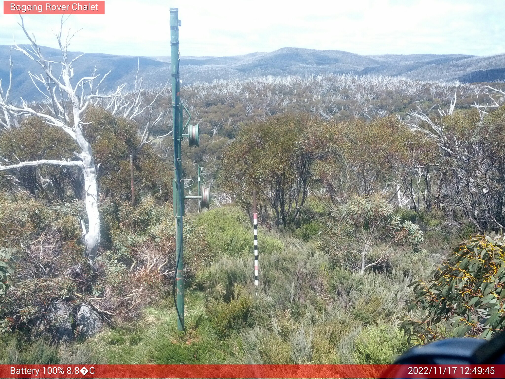 Bogong Web Cam 12:49pm Thursday 17th of November 2022