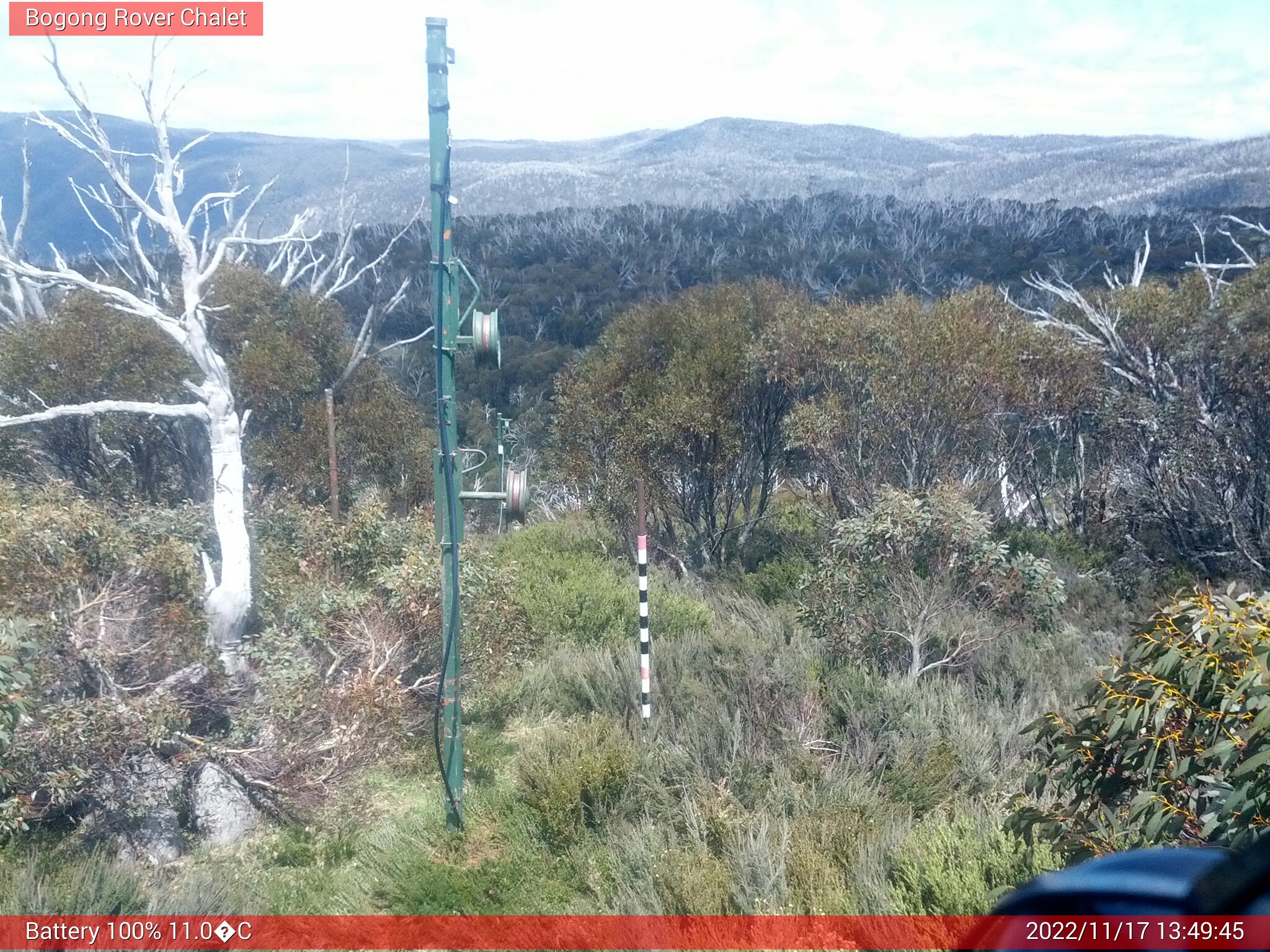 Bogong Web Cam 1:49pm Thursday 17th of November 2022